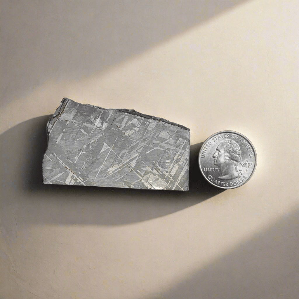 Kalifano Meteorites Gibeon Iron Meteorite Slice from Namibia 2.25" / 48 grams MTG3600.001