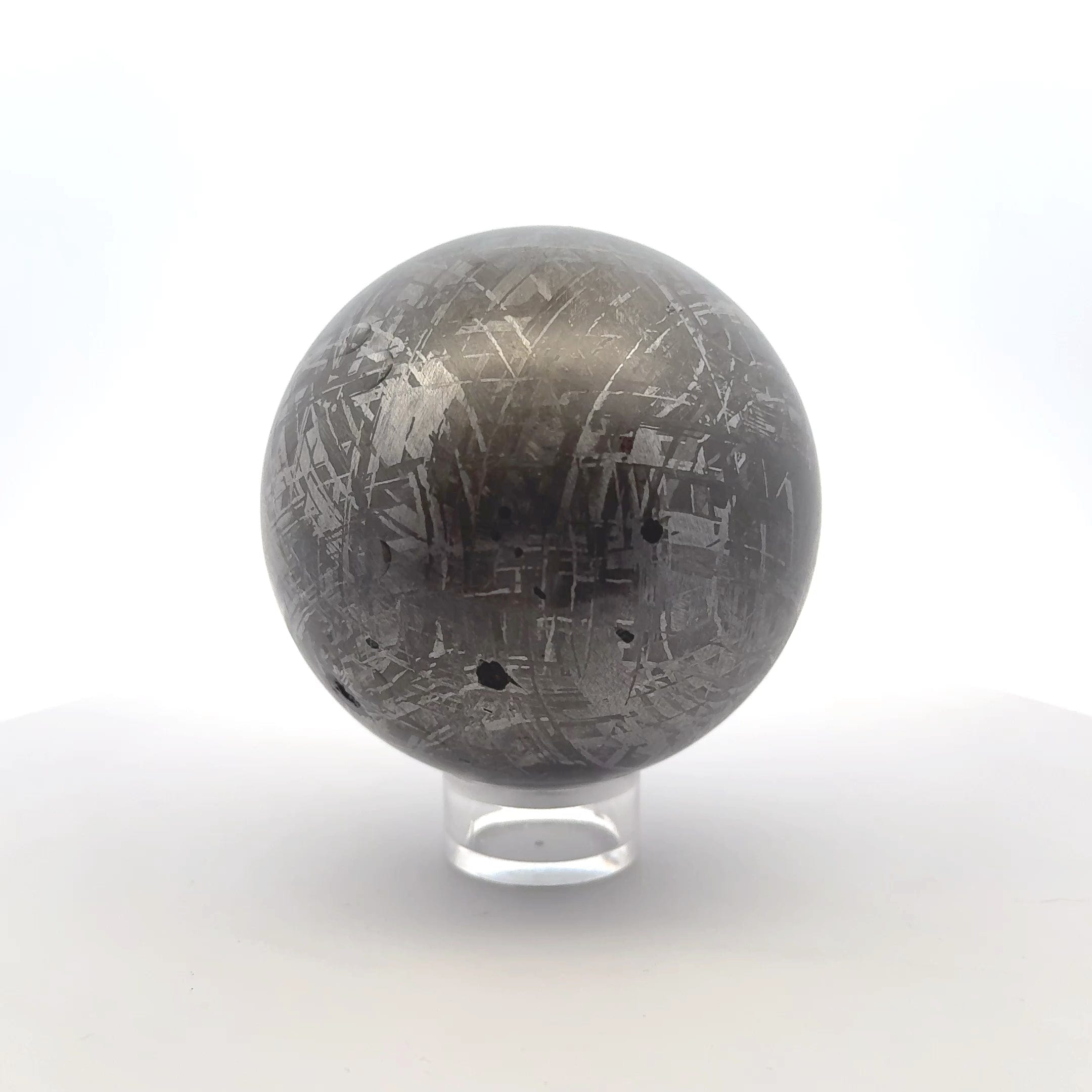 Kalifano Meteorites Gibeon Sphere Iron Meteorite from Namibia 2.75" / 1,323 grams MTG192000.001