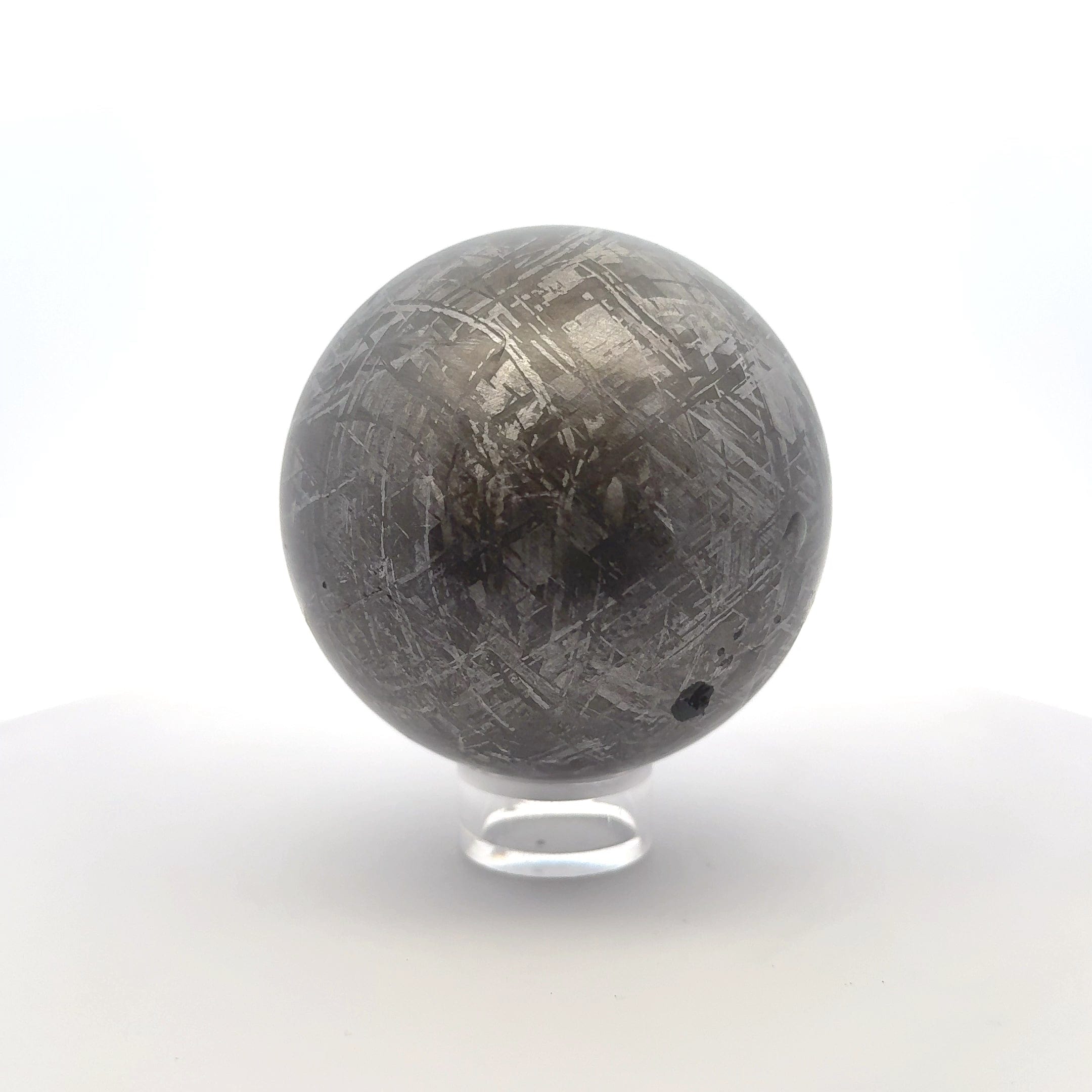 Kalifano Meteorites Gibeon Sphere Iron Meteorite from Namibia 2.75" / 1,323 grams MTG192000.001