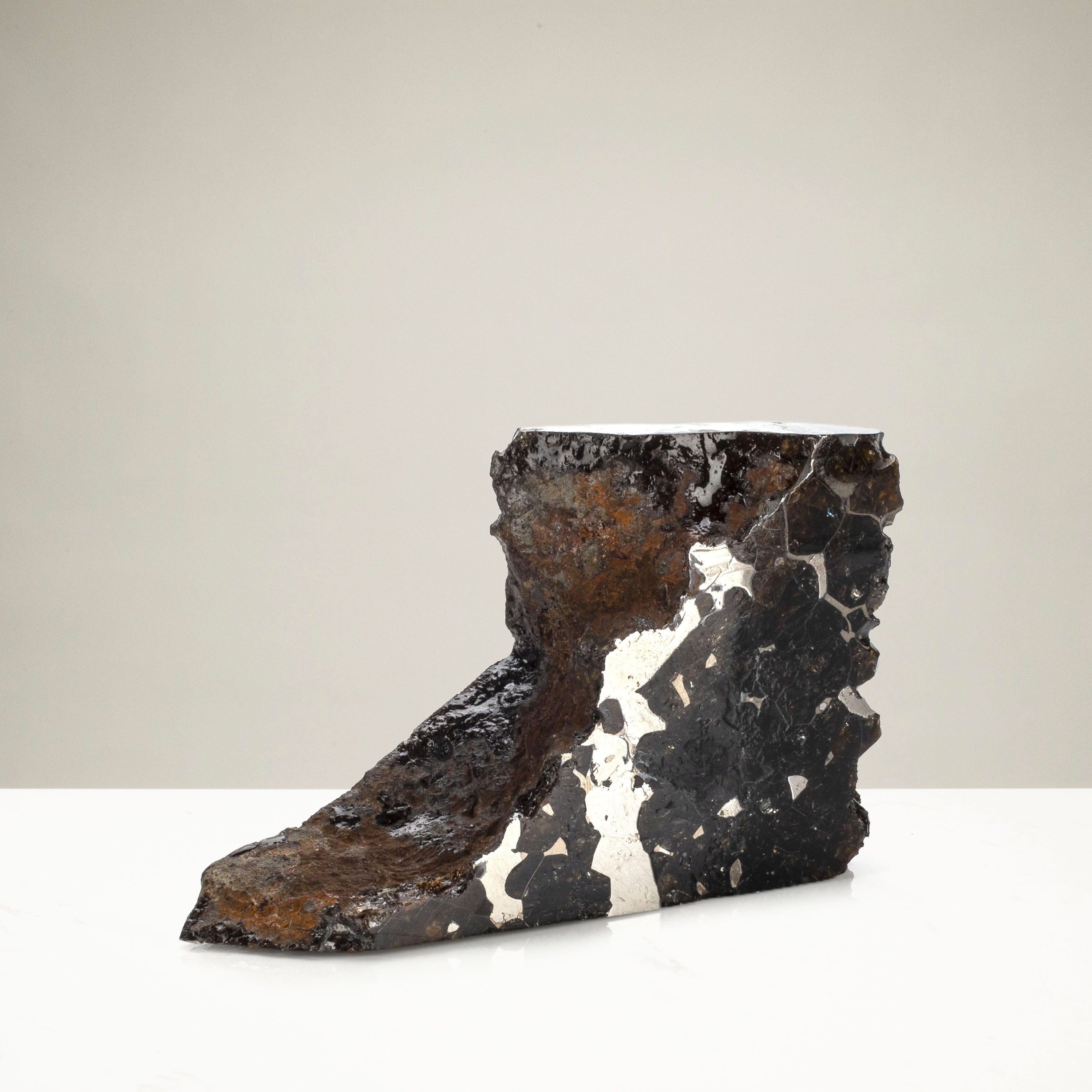 Kalifano Meteorites Natural Seymchan Pallasite Meteorite from Russia - 343 grams / 3.5” MTSP26000.001