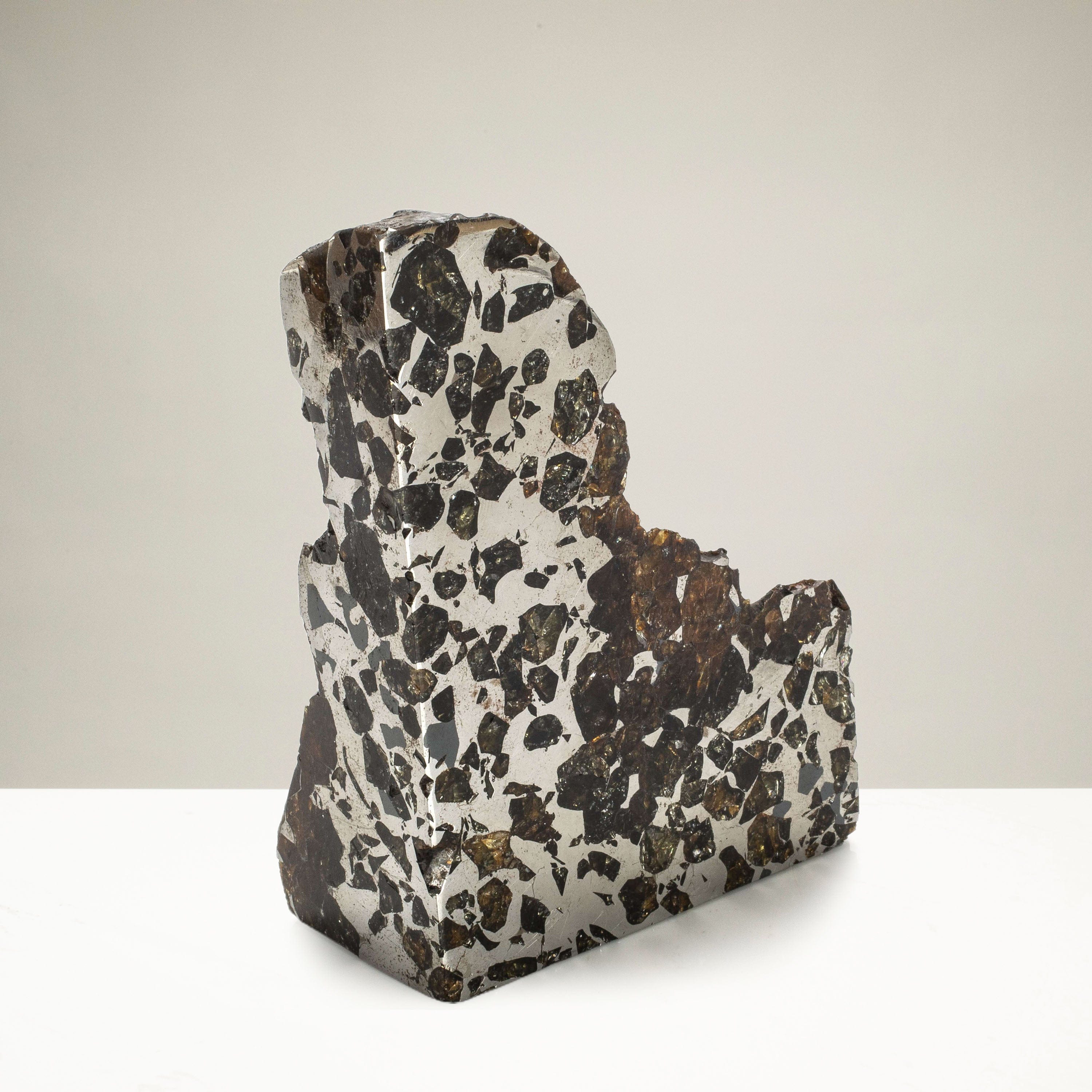 Kalifano Meteorites Seymchan Pallasite Iron Meteorite - 406 grams - Found in 1967 - Russia - TKW: 350 kg MTSP28800.001