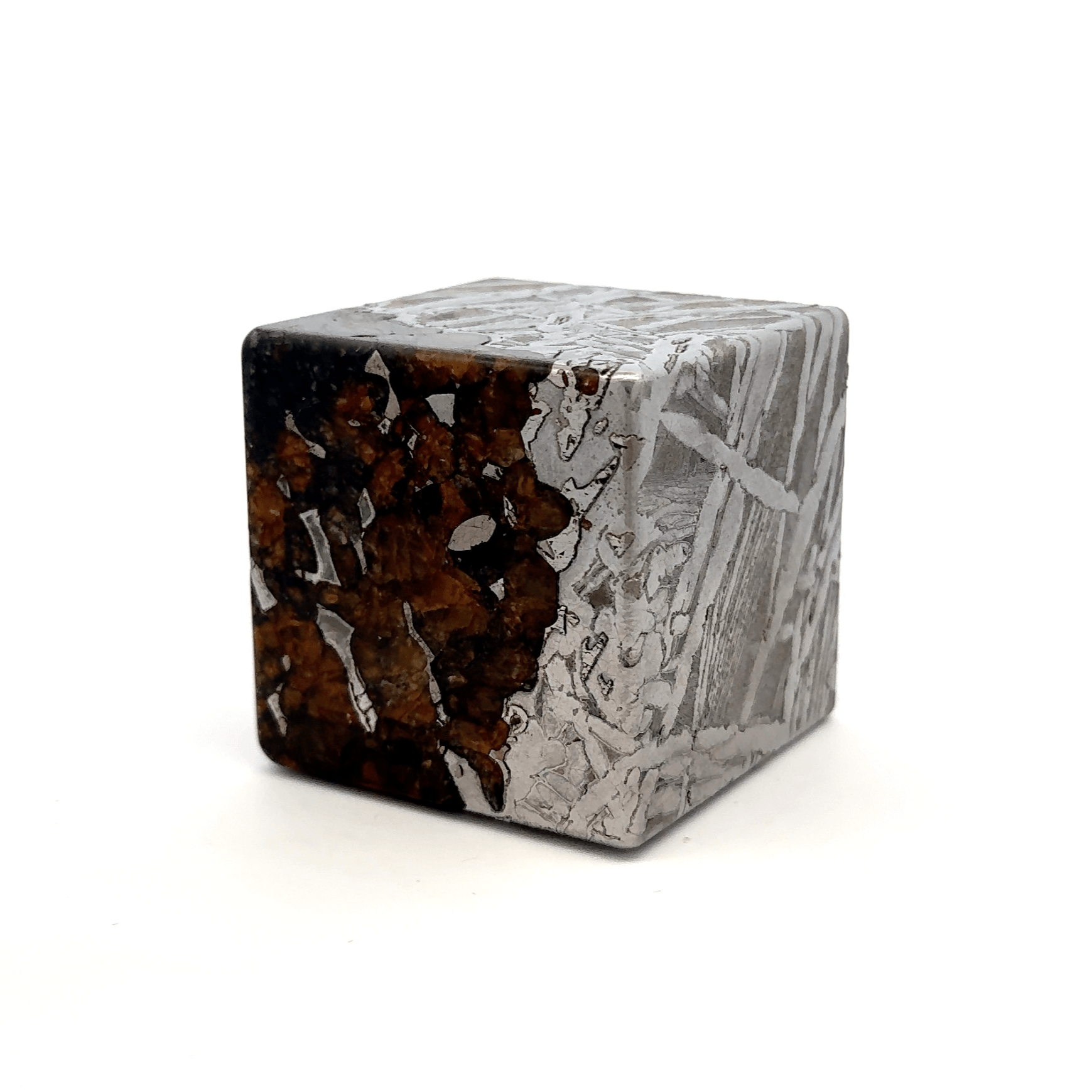 Kalifano Meteorites Seymchan with Pallasite Stony-iron Meteorite from Russia 1.75" / 734 grams MTS74000.001