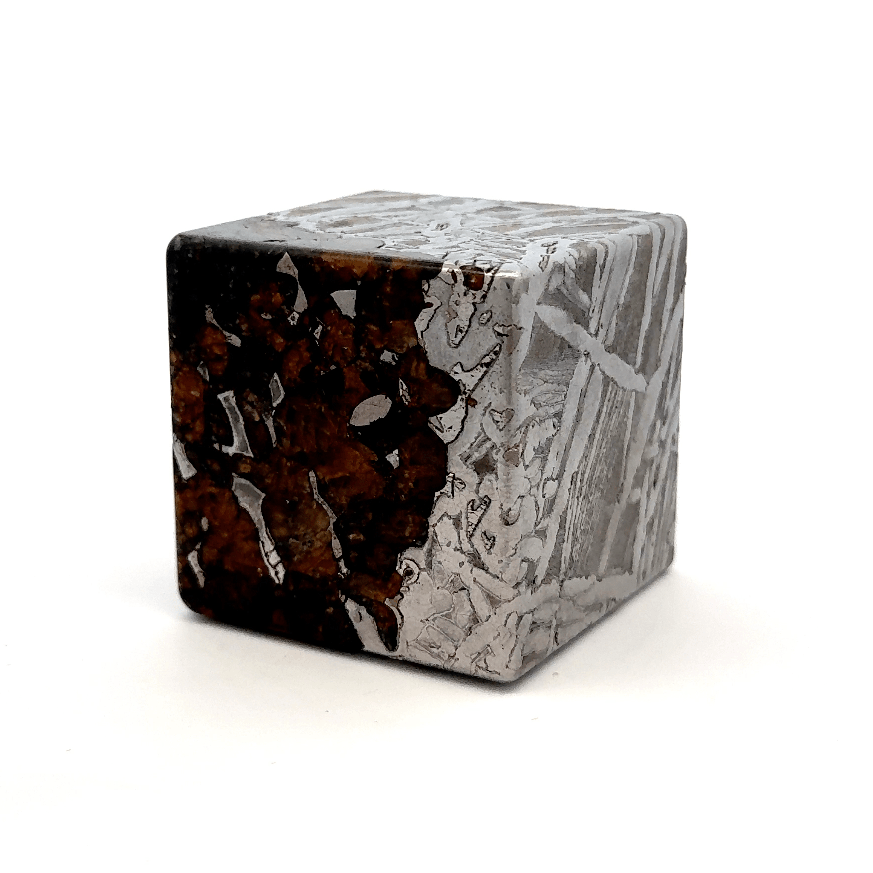 Kalifano Meteorites Seymchan with Pallasite Stony-iron Meteorite from Russia 1.75" / 734 grams MTS74000.001
