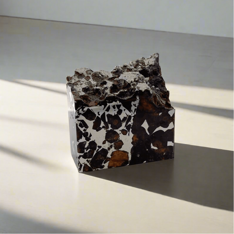 Kalifano Meteorites Seymchan with Pallasite Stony-iron Meteorite from Russia 2" / 206 grams MTS18400.002