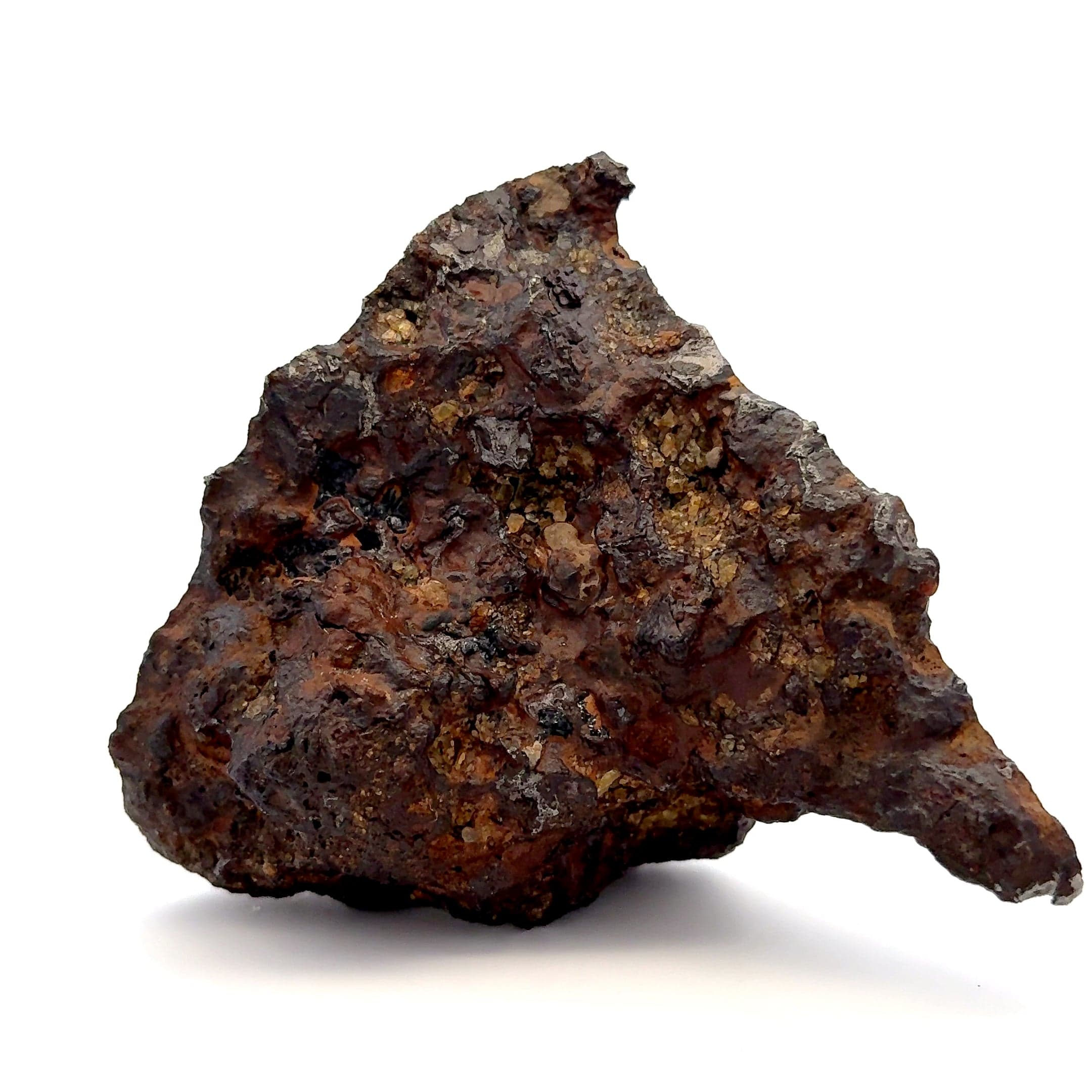 Kalifano Meteorites Seymchan with Pallasite Stony-iron Meteorite from Russia 3.5" / 682 grams MTS64000.001