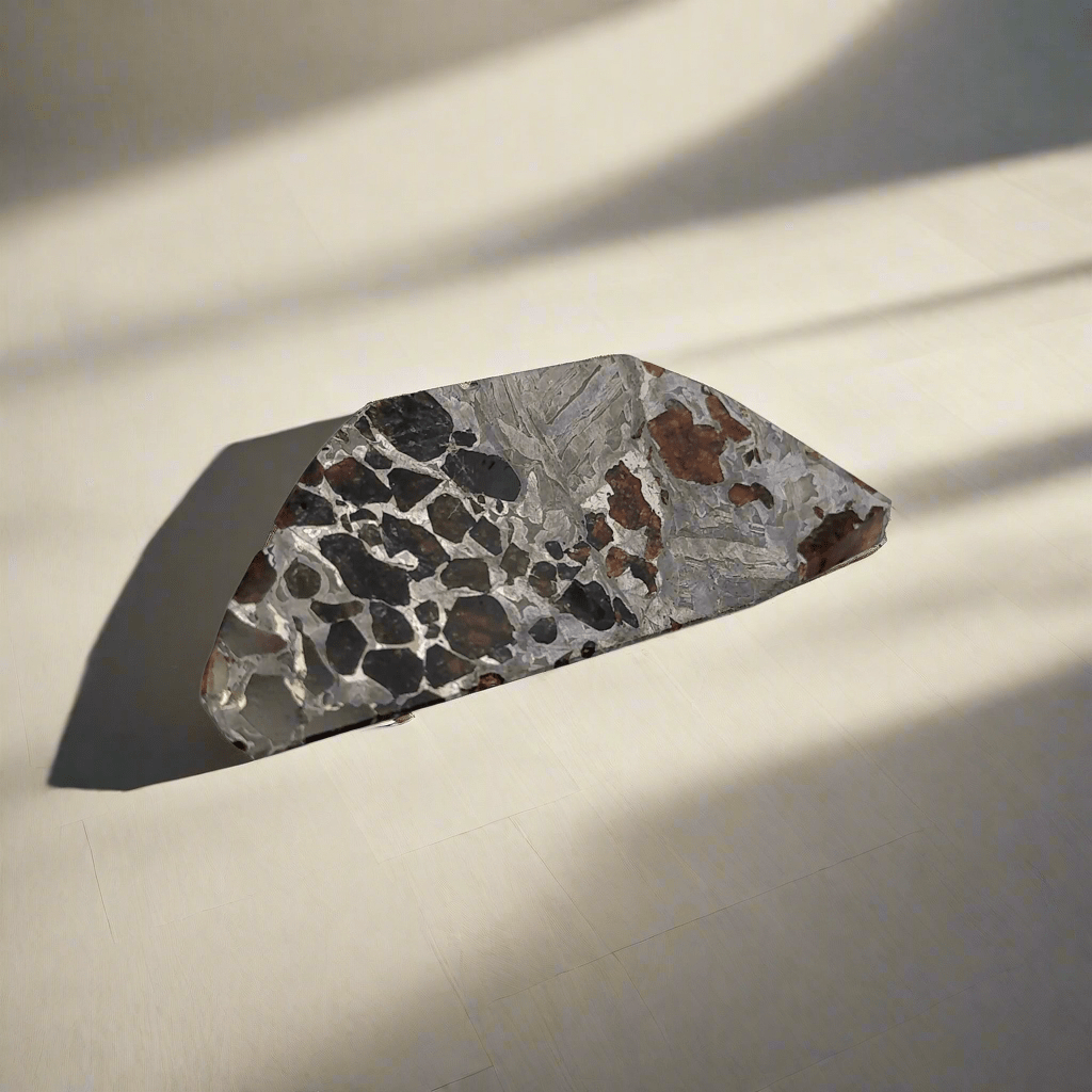 Kalifano Meteorites Seymchan with Pallasite Stony-iron Meteorite from Russia 3.75" / 137 grams MTS10400.001