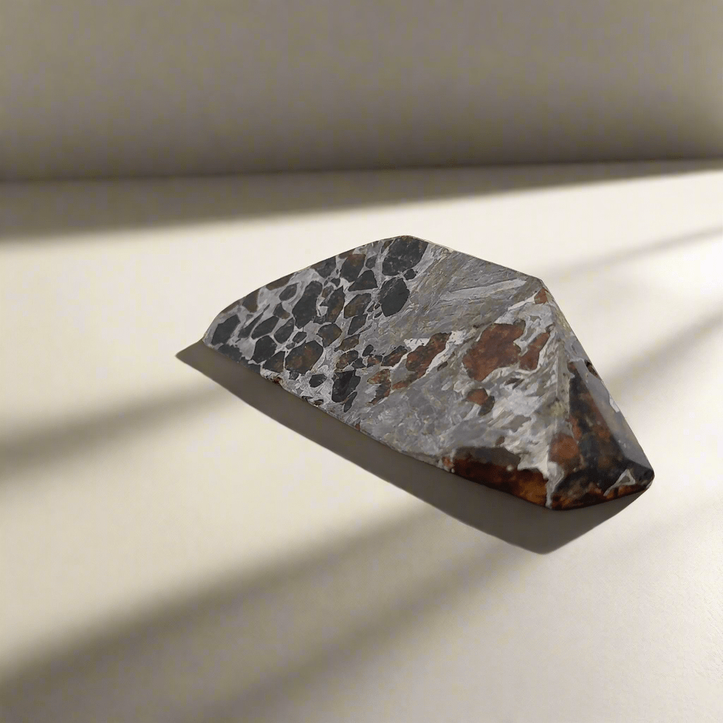 Kalifano Meteorites Seymchan with Pallasite Stony-iron Meteorite from Russia 3.75" / 137 grams MTS10400.001