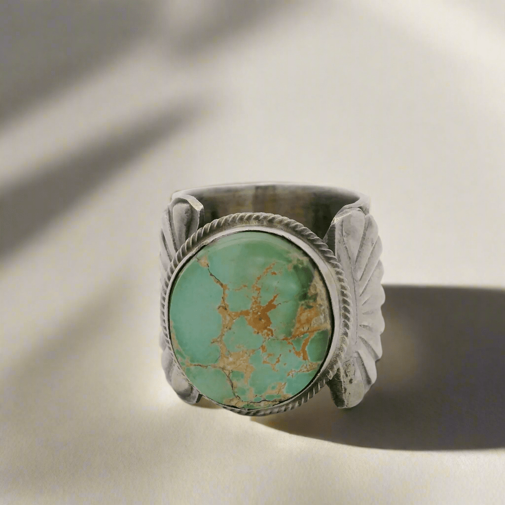KALIFANO | Authentic Royston Turquoise Navajo Native Made 925
