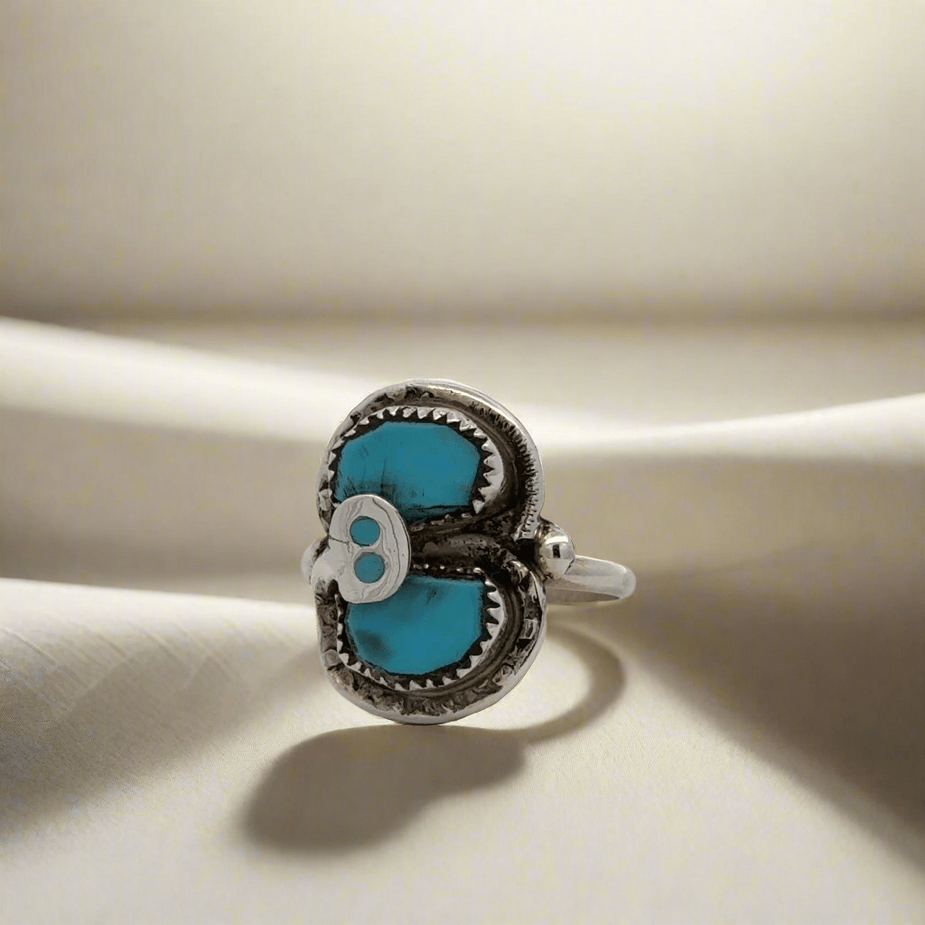 KALIFANO | Authentic Kingman Turquoise Zuni Native Made 925 Silver