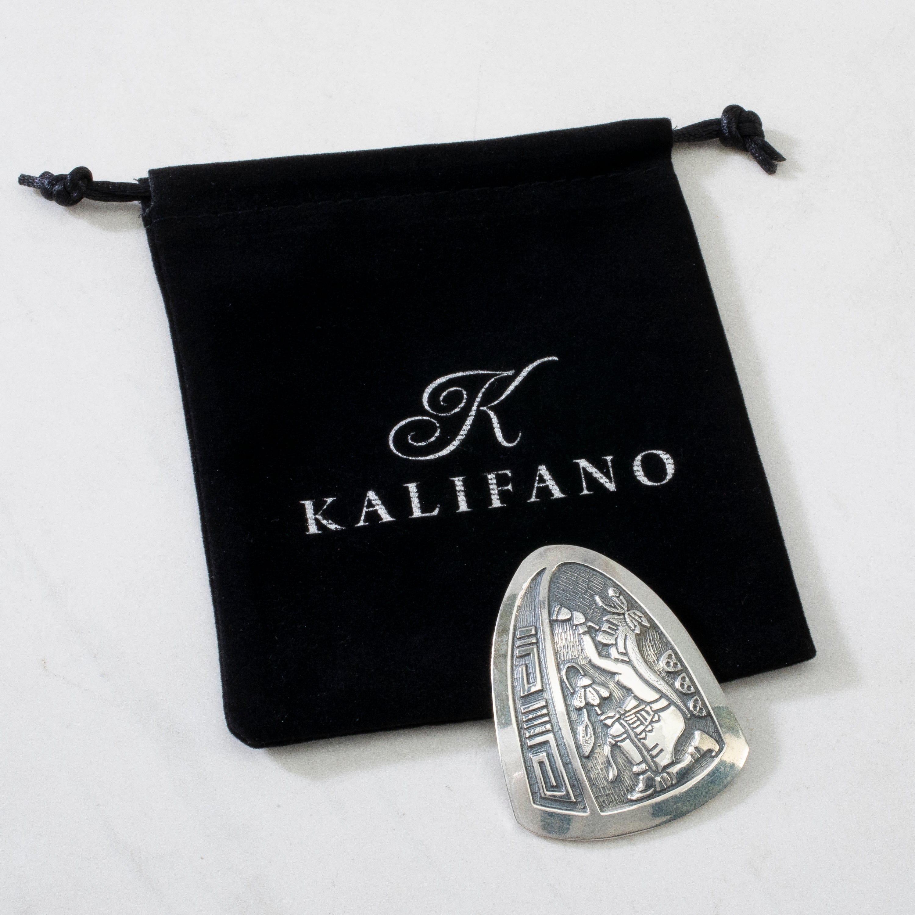 Kalifano Native American Jewelry Hopi USA Native American Made 925 Sterling Silver Pendant NAN1800.028