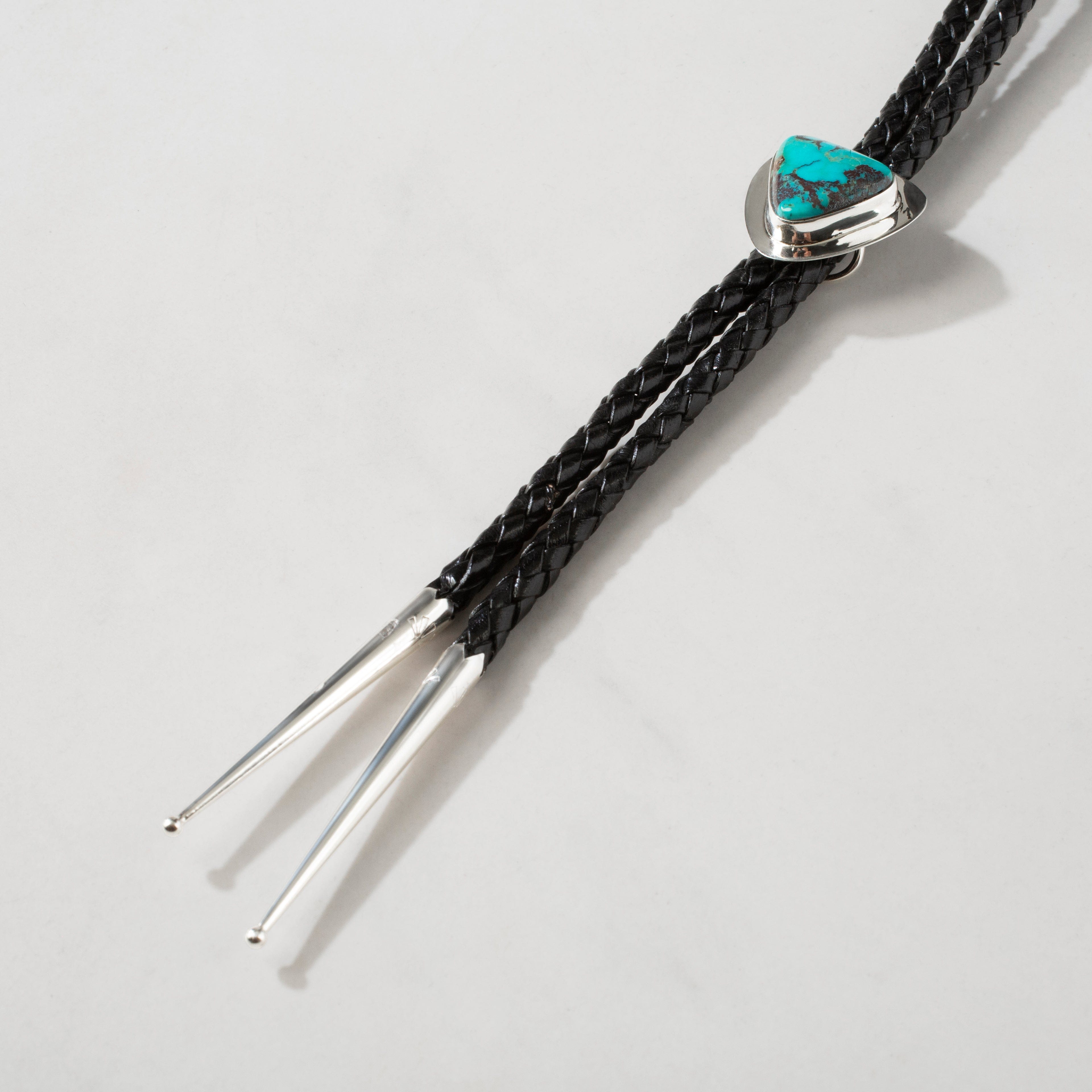 Kalifano Native American Jewelry Red Skin Turquoise 925 Sterling Silver USA Native American Made Bolo Tie NABT2350.001
