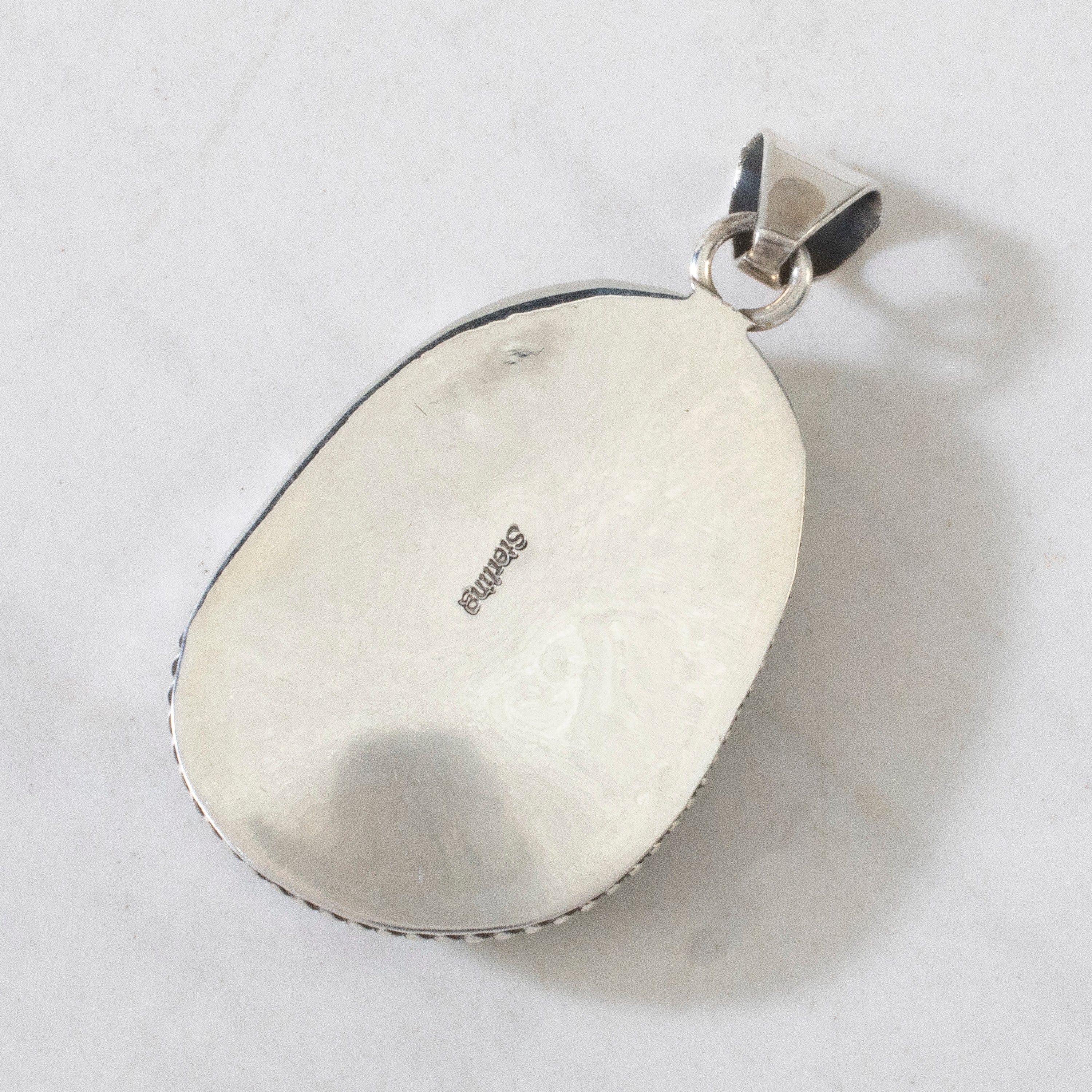 Kalifano Native American Jewelry Turquoise USA Native American Made 925 Sterling Silver Pendant NAN500.021