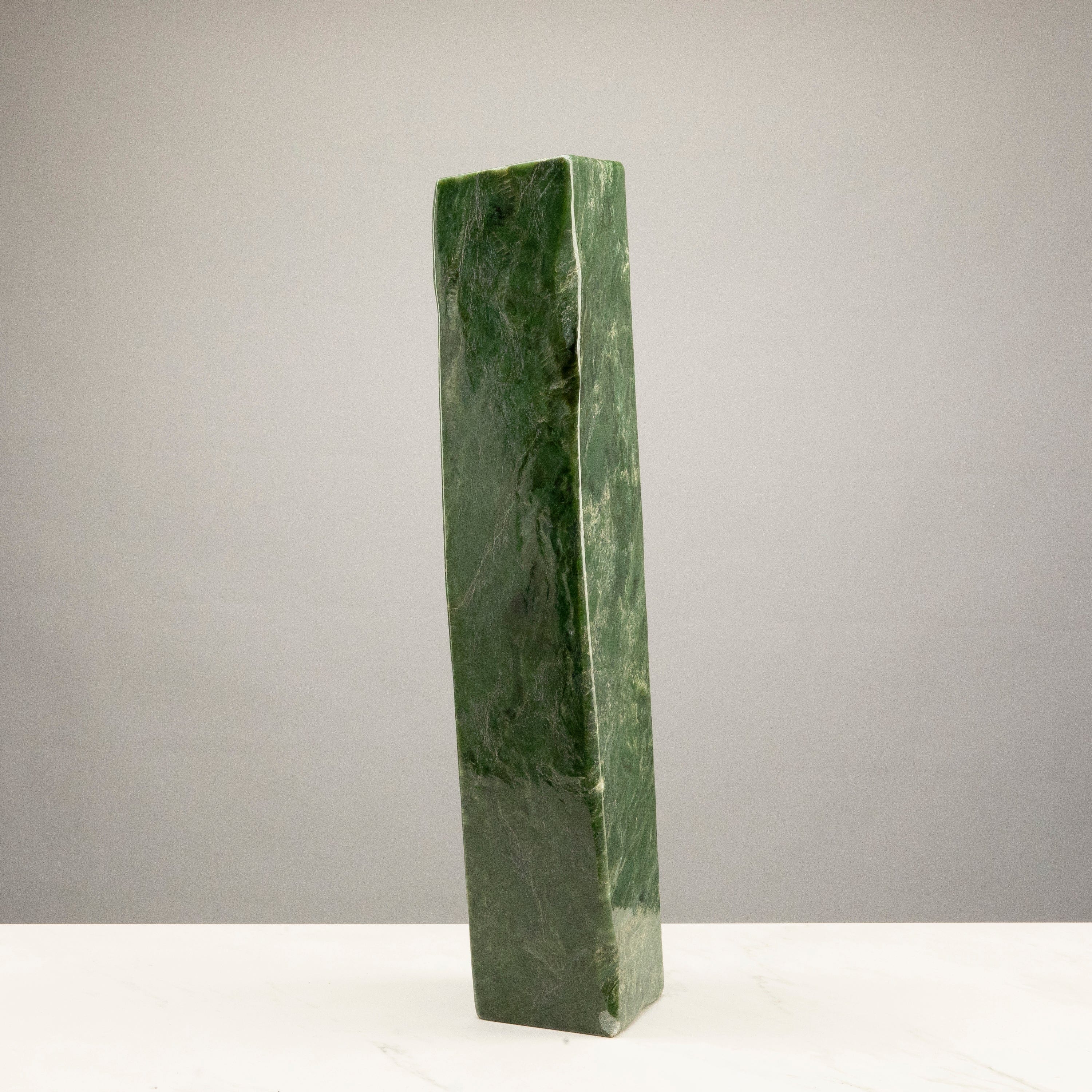 Kalifano Nephrite Jade Freeform Nephrite Jade Tower from Afghanistan - 25" / 55 lbs NJ20100.001