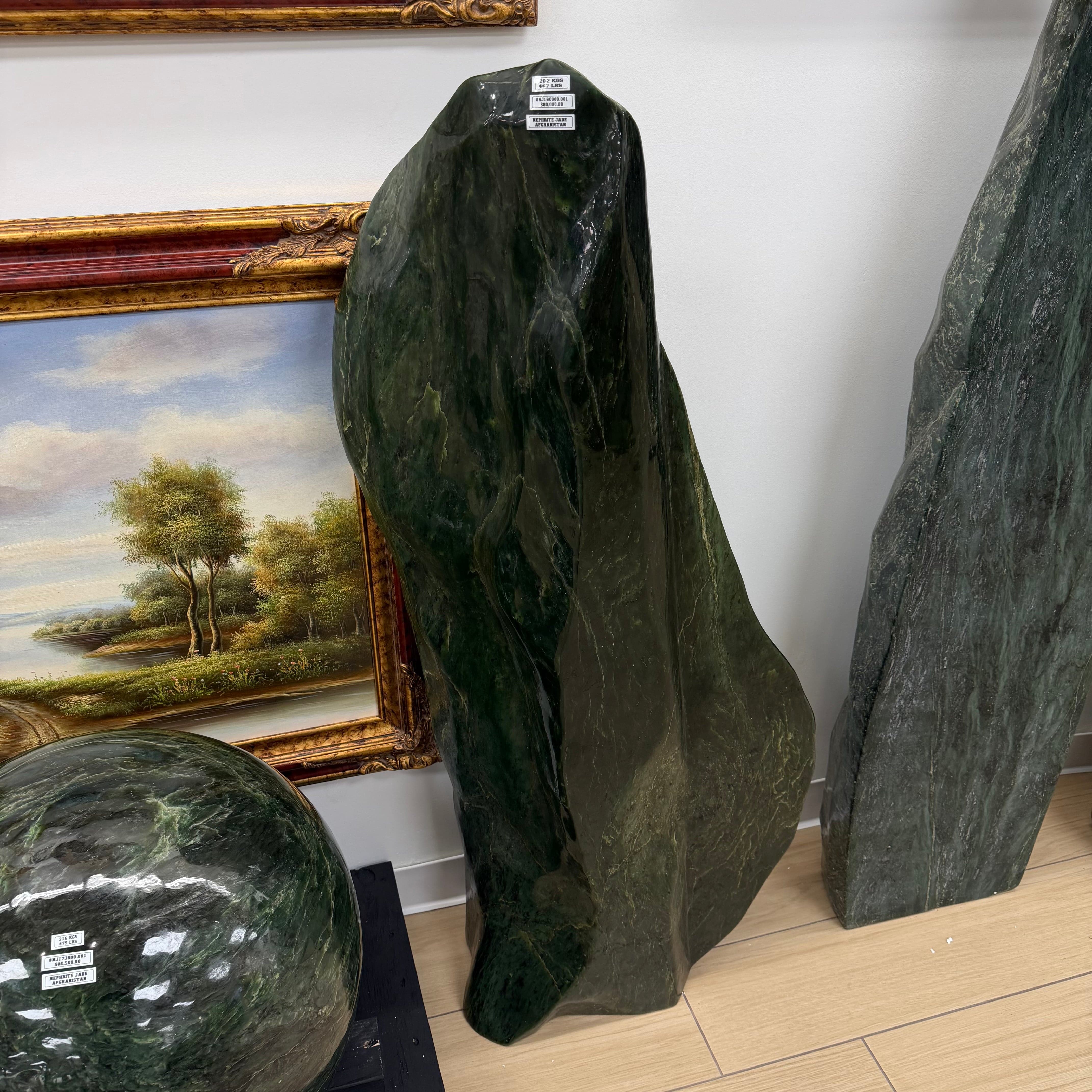 Kalifano Nephrite Jade Freeform Nephrite Jade Tower from Afghanistan - 50" / 447 lbs NJ160000.001