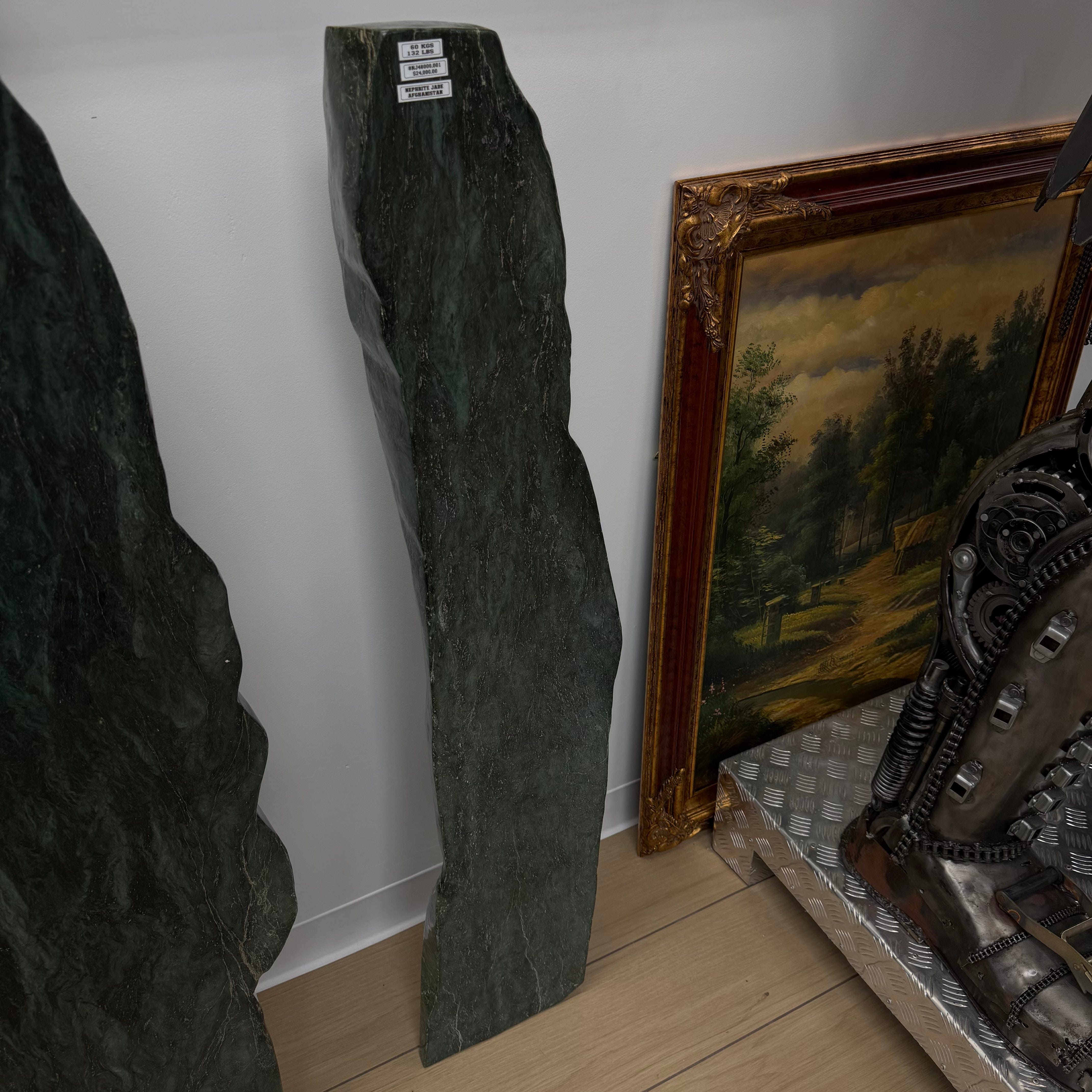 Kalifano Nephrite Jade Freeform Nephrite Jade Tower from Afghanistan - 52" / 132 lbs NJ48000.001