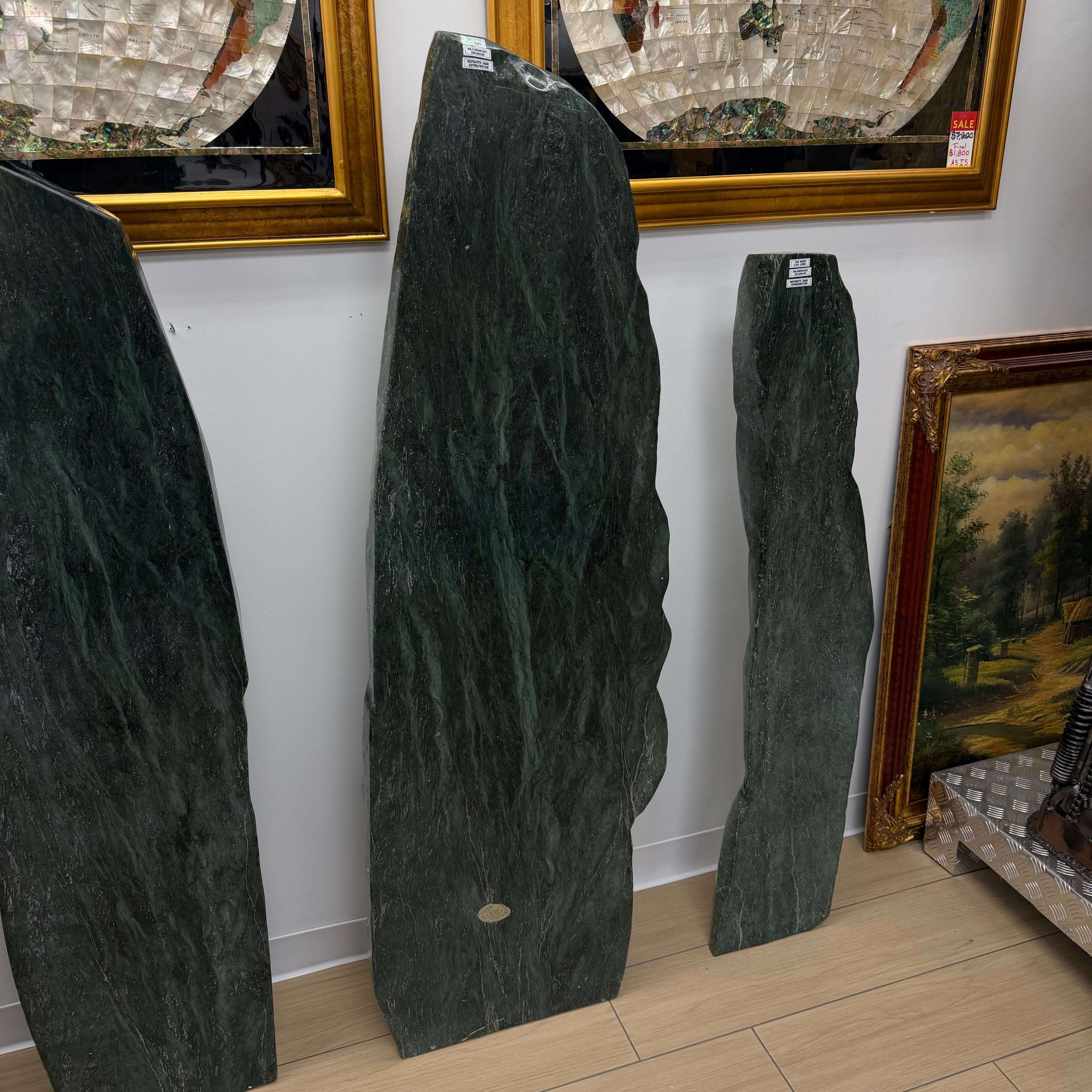 Kalifano Nephrite Jade Freeform Nephrite Jade Tower from Afghanistan - 63" / 519 lbs NJ180000.001