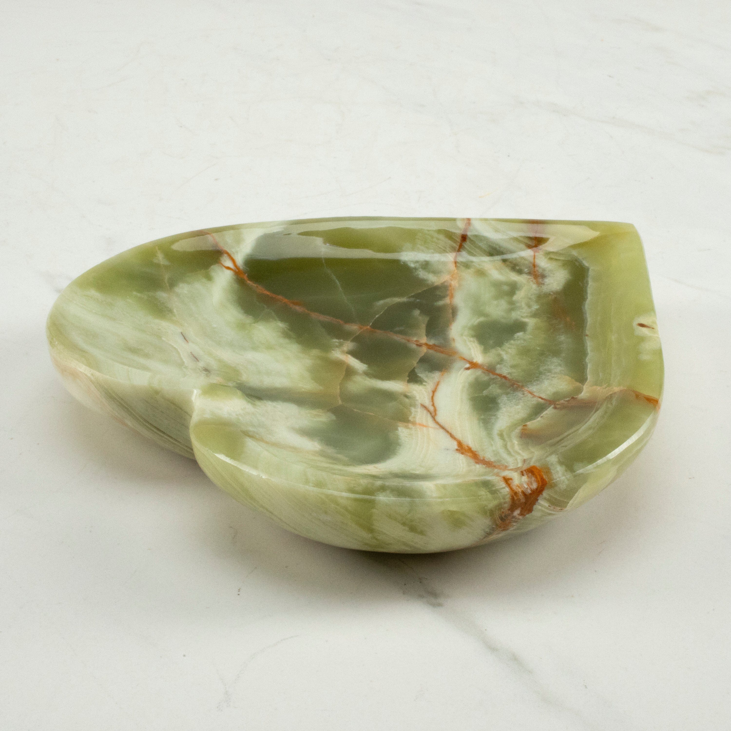 KALIFANO Pakistan Onyx 6” Green Onyx Heart PON-HBL6