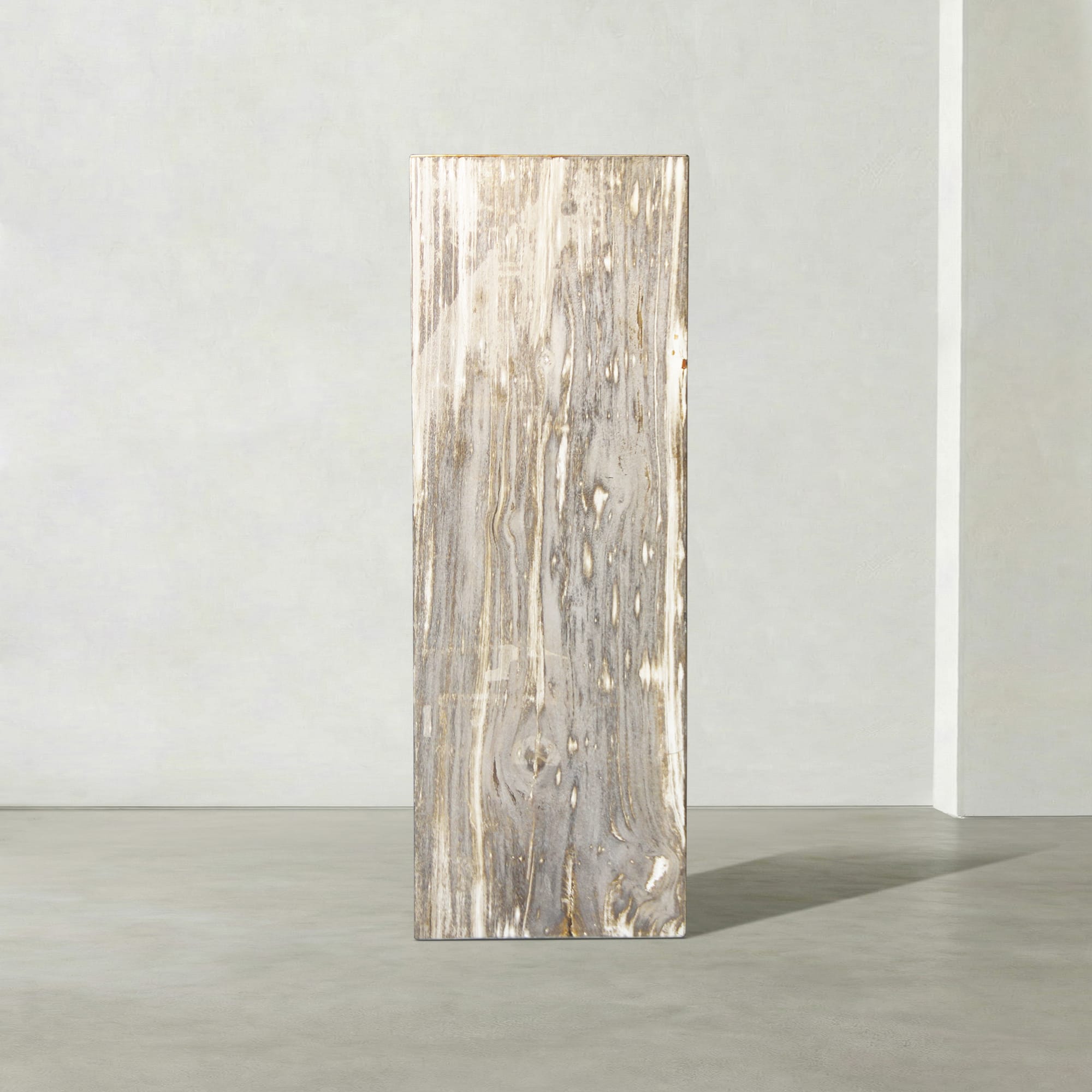 Kalifano Petrified Wood Natural Petrified Wood Hollow Square Pedestal from Indonesia - 39" / 177 lbs PWP8000.047