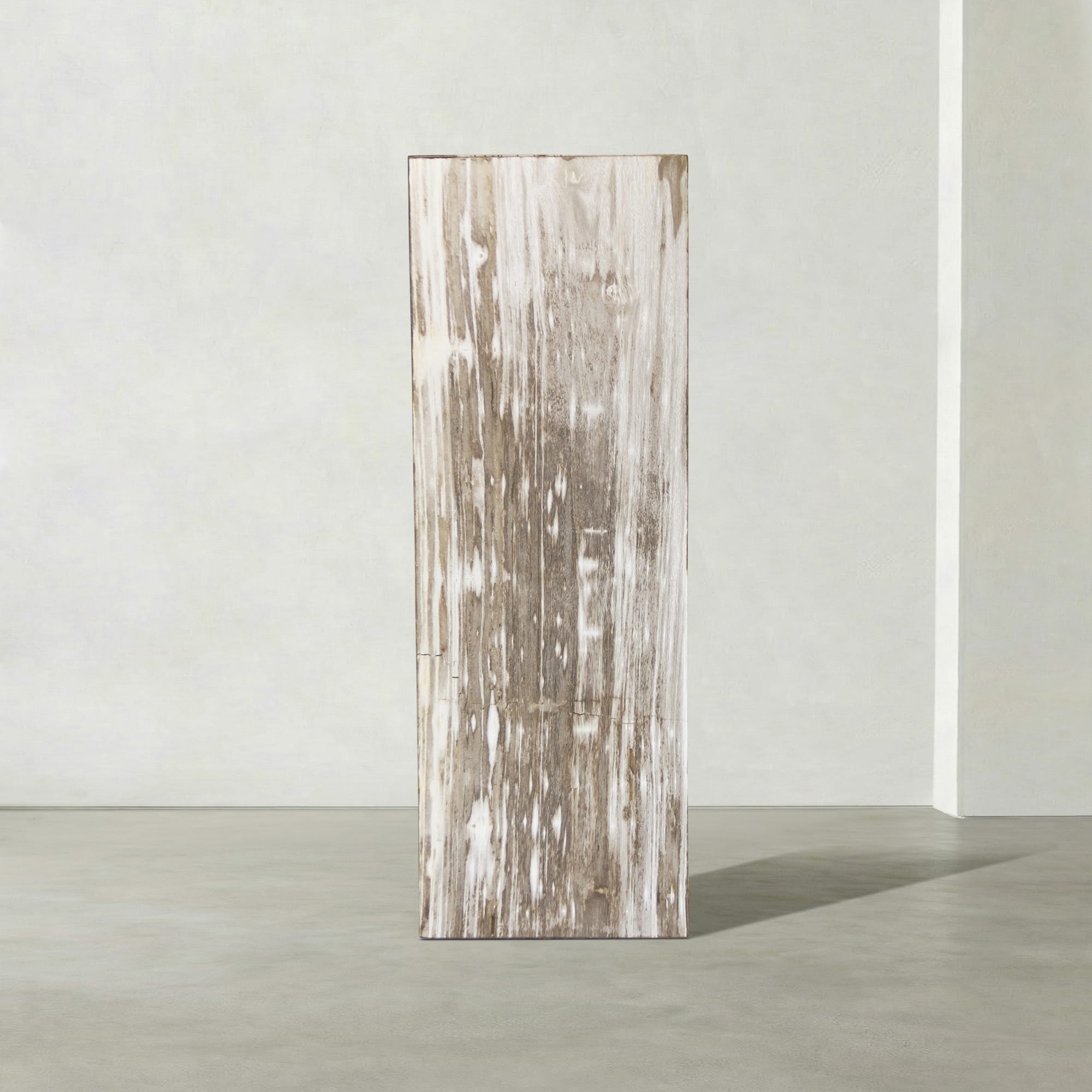 Kalifano Petrified Wood Natural Petrified Wood Hollow Square Pedestal from Indonesia - 39" / 177 lbs PWP8000.054