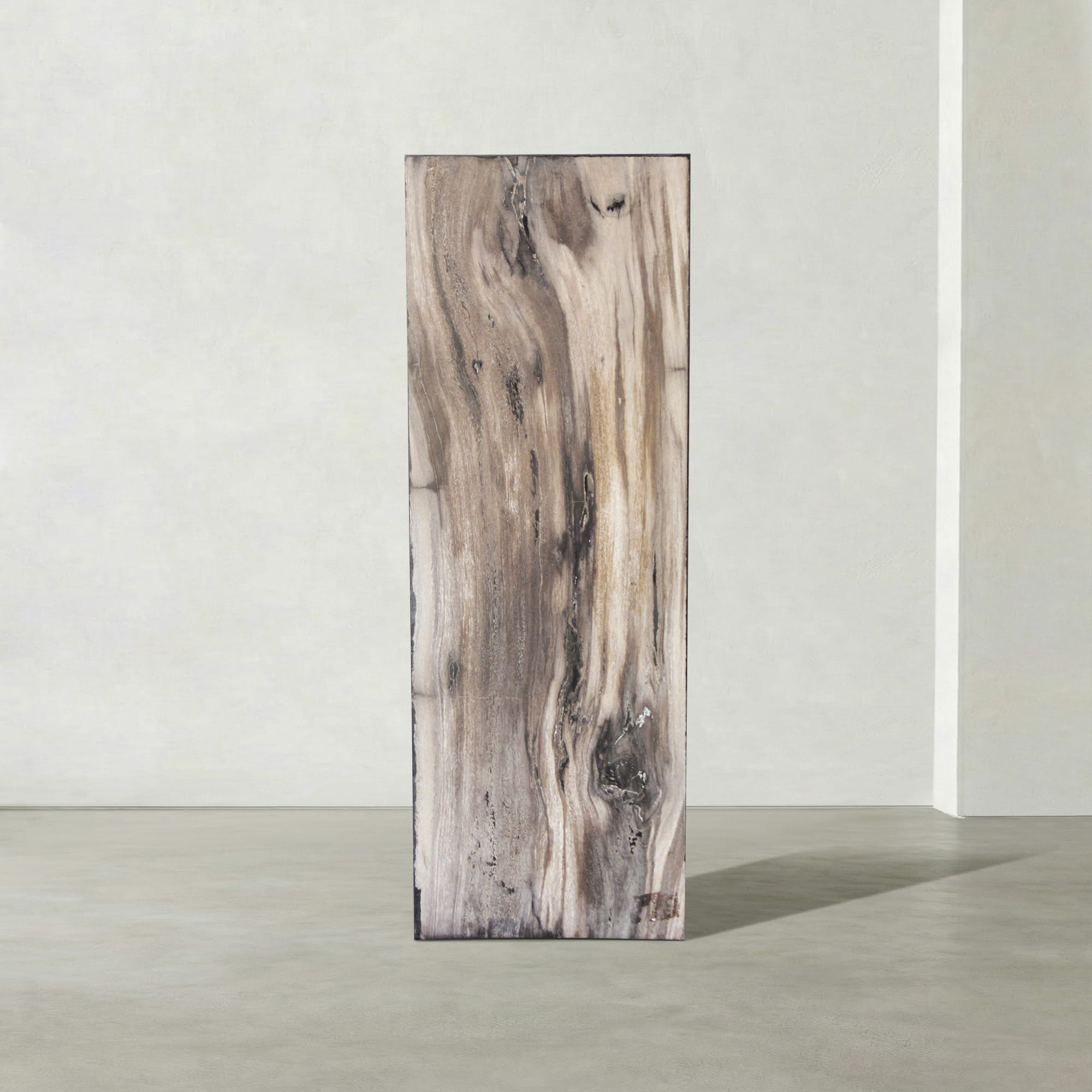Kalifano Petrified Wood Natural Petrified Wood Hollow Square Pedestal from Indonesia - 39" / 179 lbs PWP8000.056