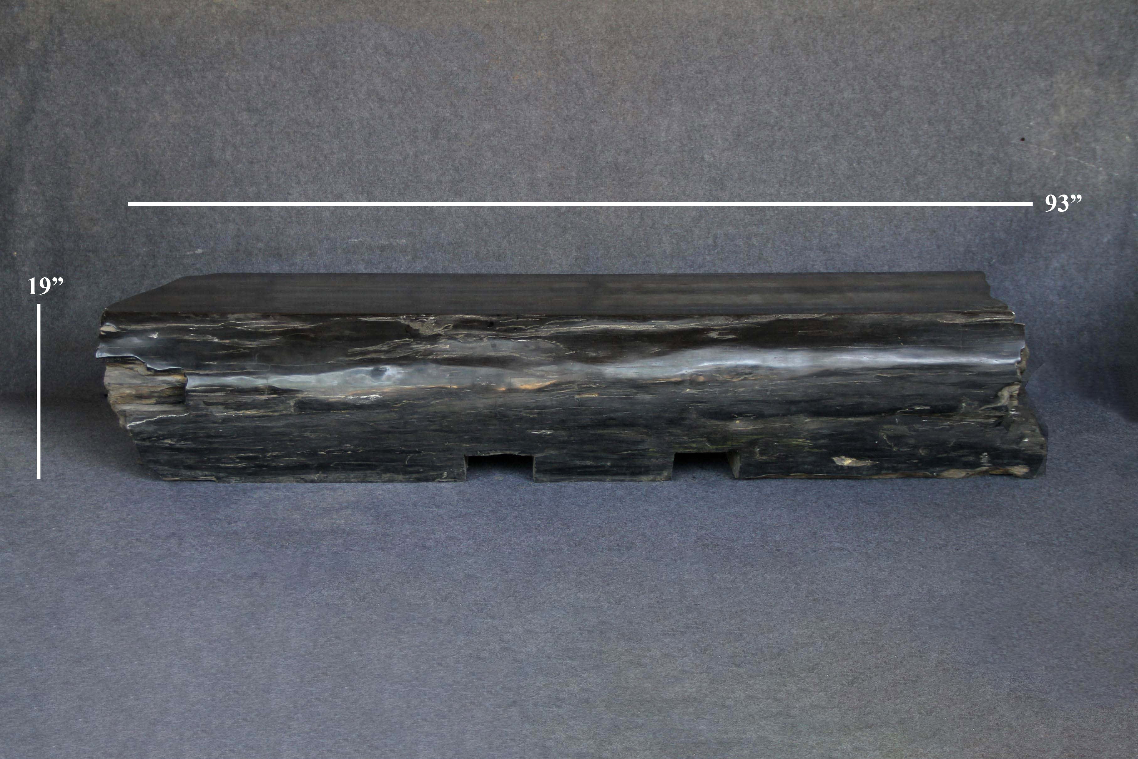Kalifano Petrified Wood Petrified Wood Bench 93" / 3,080lbs PWB50000.001
