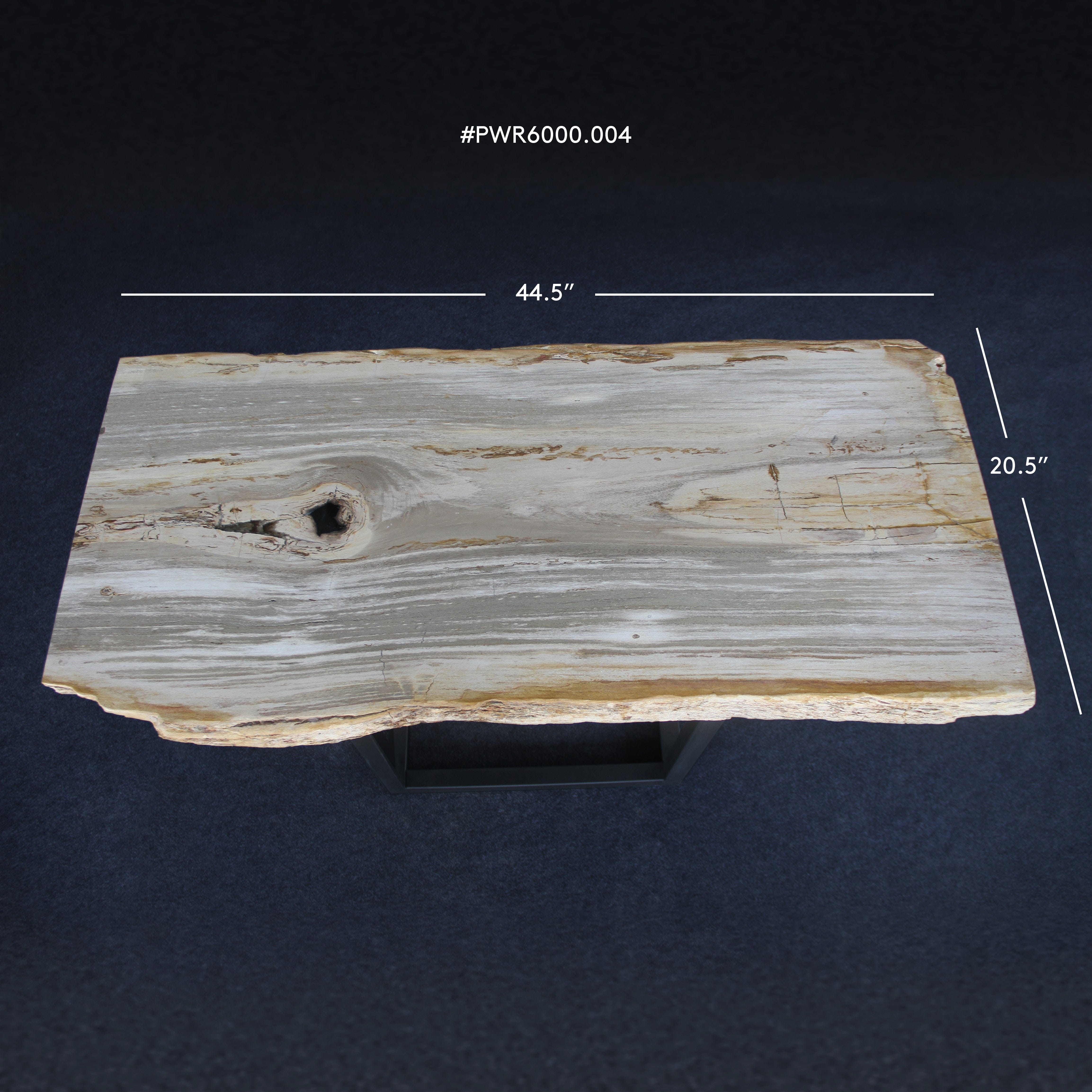 Kalifano Petrified Wood Petrified Wood Console Table 44" / 117 lbs PWR6000.004
