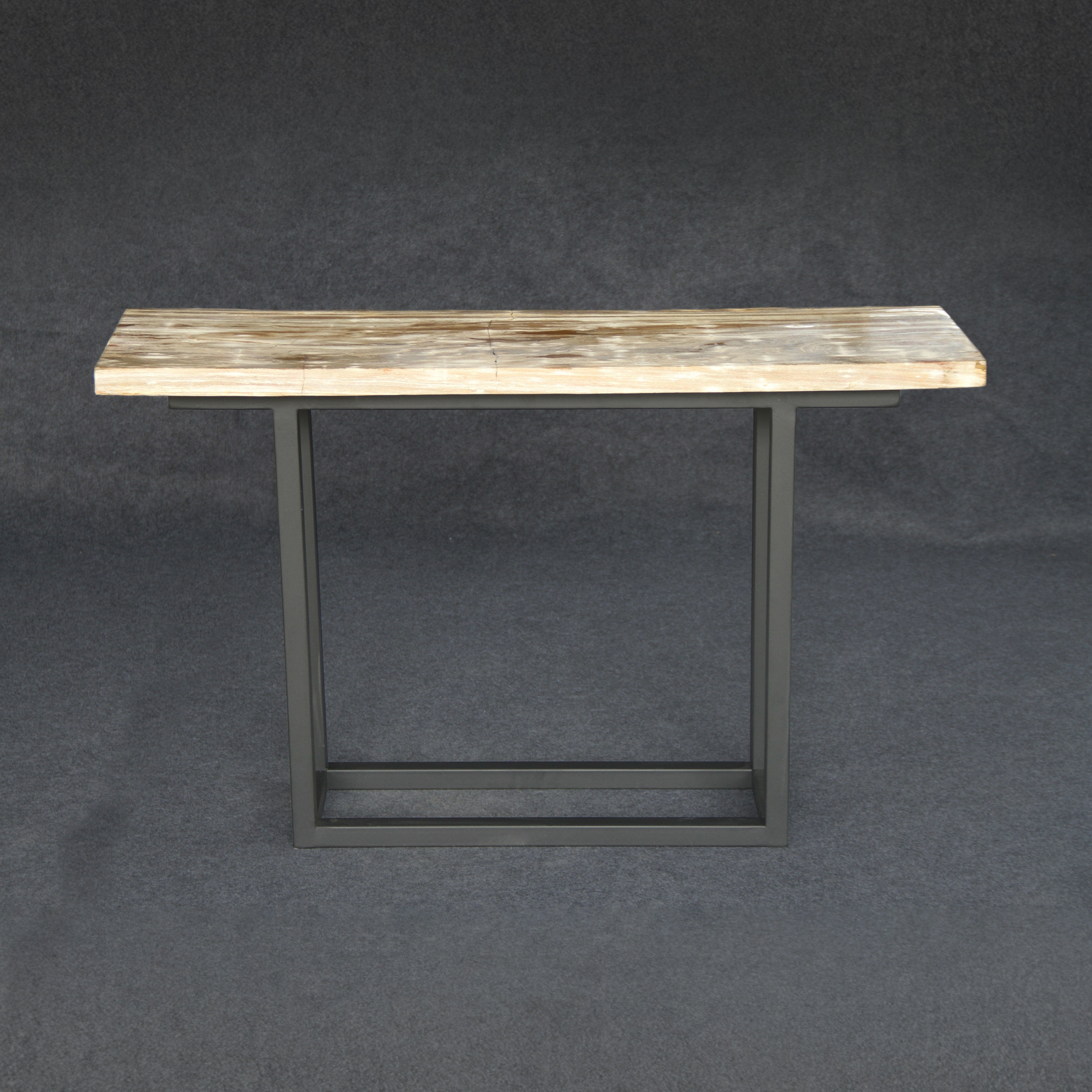 Kalifano Petrified Wood Petrified Wood Console Table 59" / 143 lbs PWR7400.003