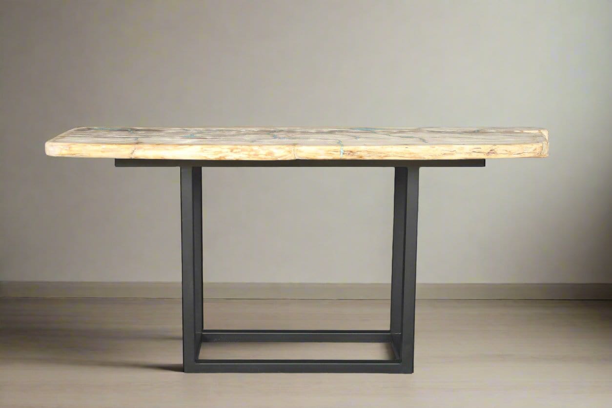 Kalifano Petrified Wood Petrified Wood Console Table 68" / 207 lbs PWR7600.002