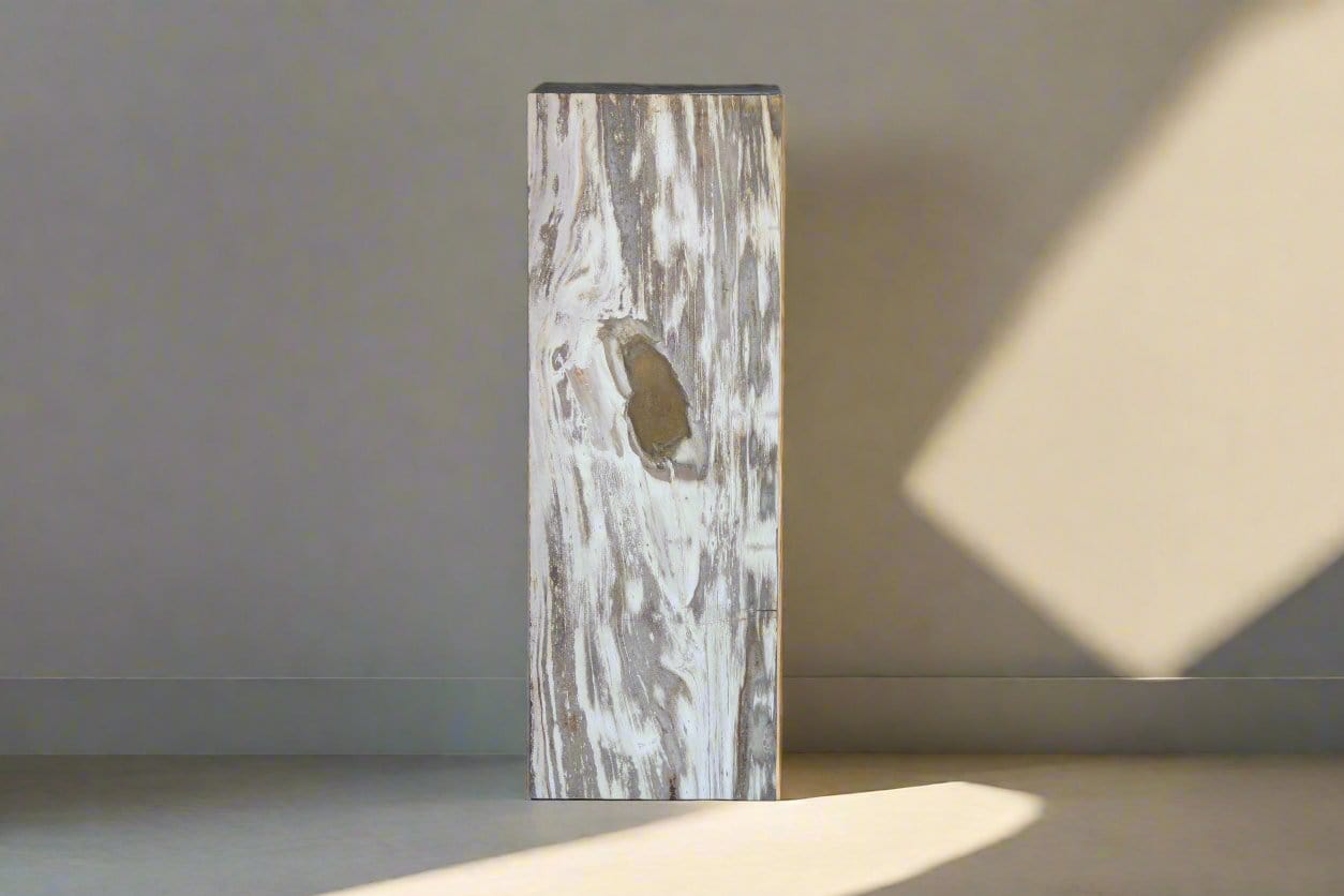 Kalifano Petrified Wood Petrified Wood Hollow Square Padestal 39" / 163lbs PWP8000.042