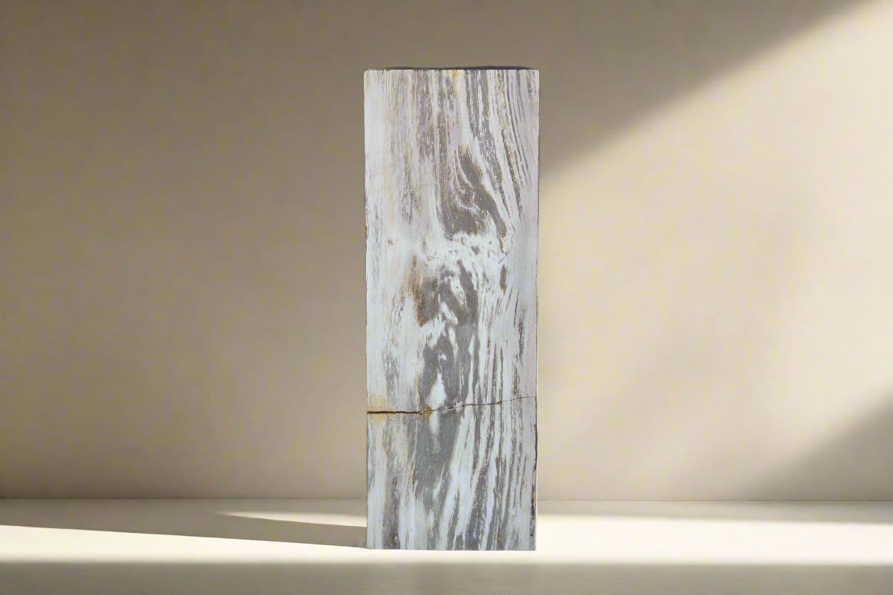 Kalifano Petrified Wood Petrified Wood Hollow Square Padestal 39" / 185lbs PWP8000.040