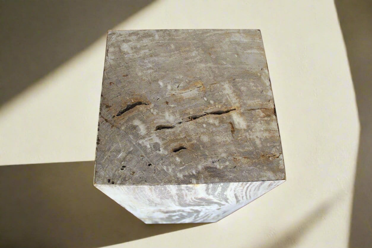 Kalifano Petrified Wood Petrified Wood Hollow Square Padestal 39" / 185lbs PWP8000.040