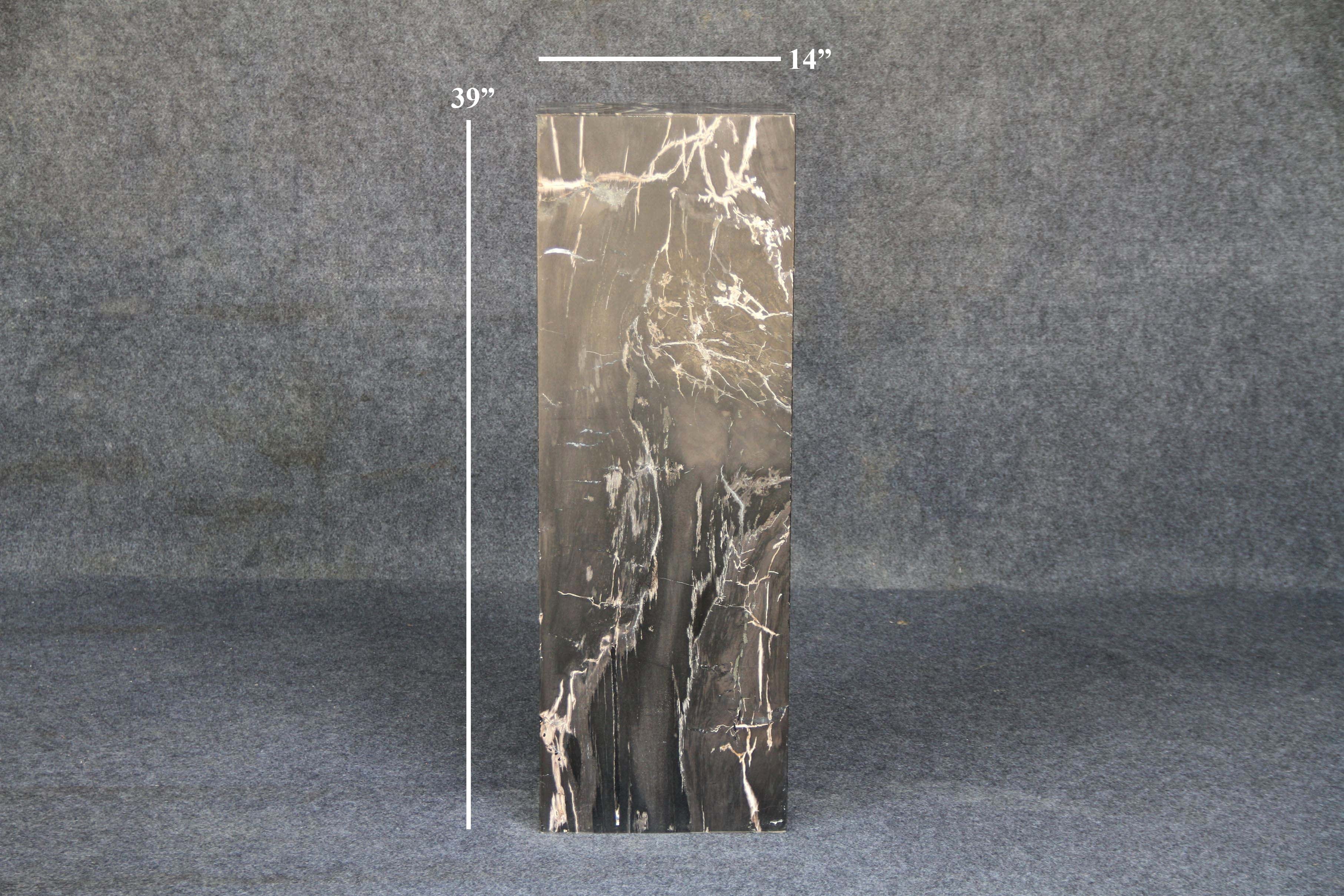 Kalifano Petrified Wood Petrified Wood Hollow Square Pedestal 39" / 183lbs PWP8000.034