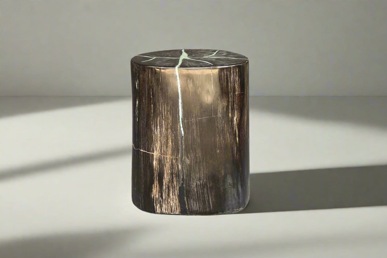 Kalifano Petrified Wood Petrified Wood Round Stump 14" / 169 lbs PWS3200.018