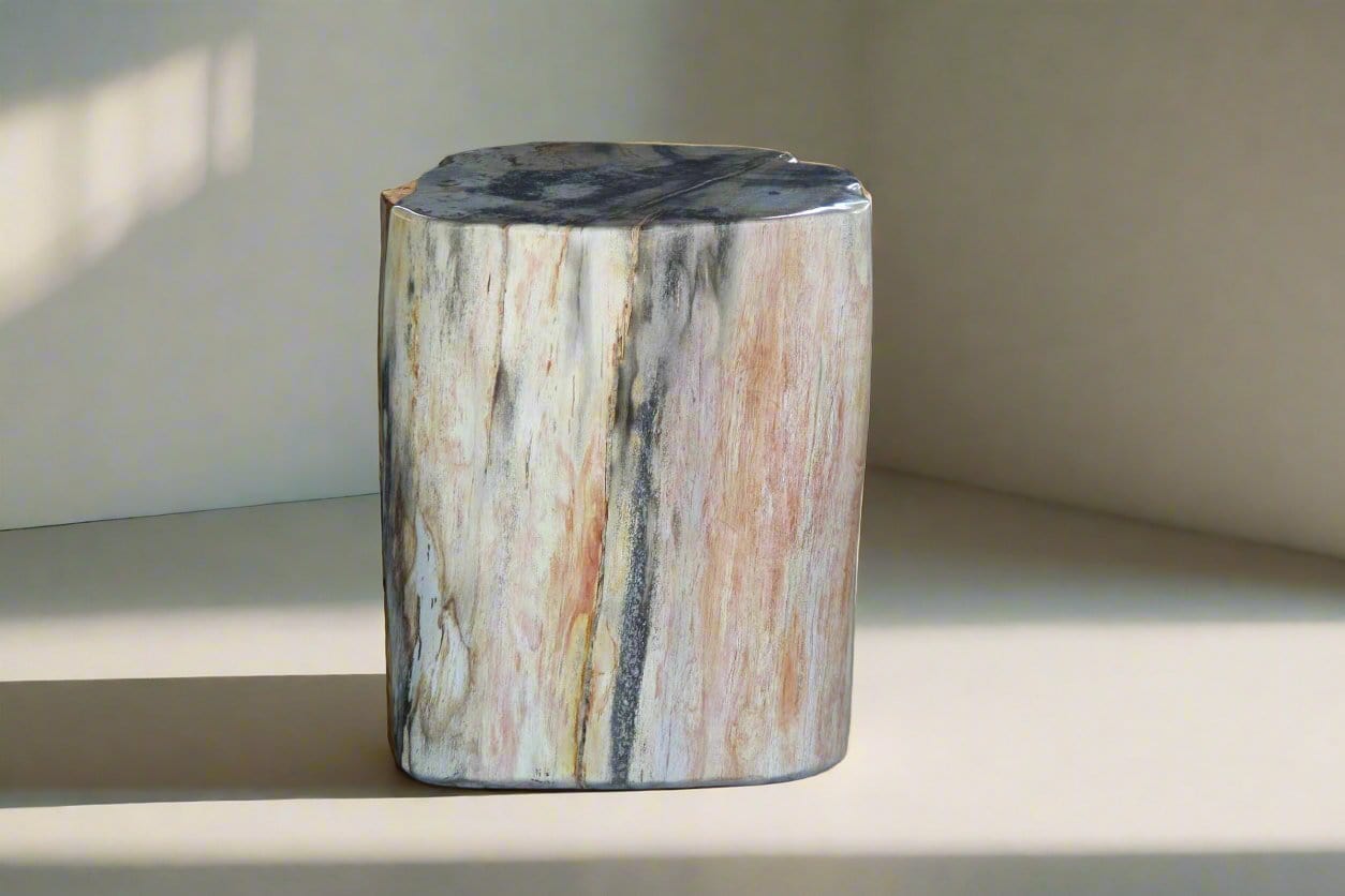 Kalifano Petrified Wood Petrified Wood Round Stump 15" / 275 lbs PWS5000.009