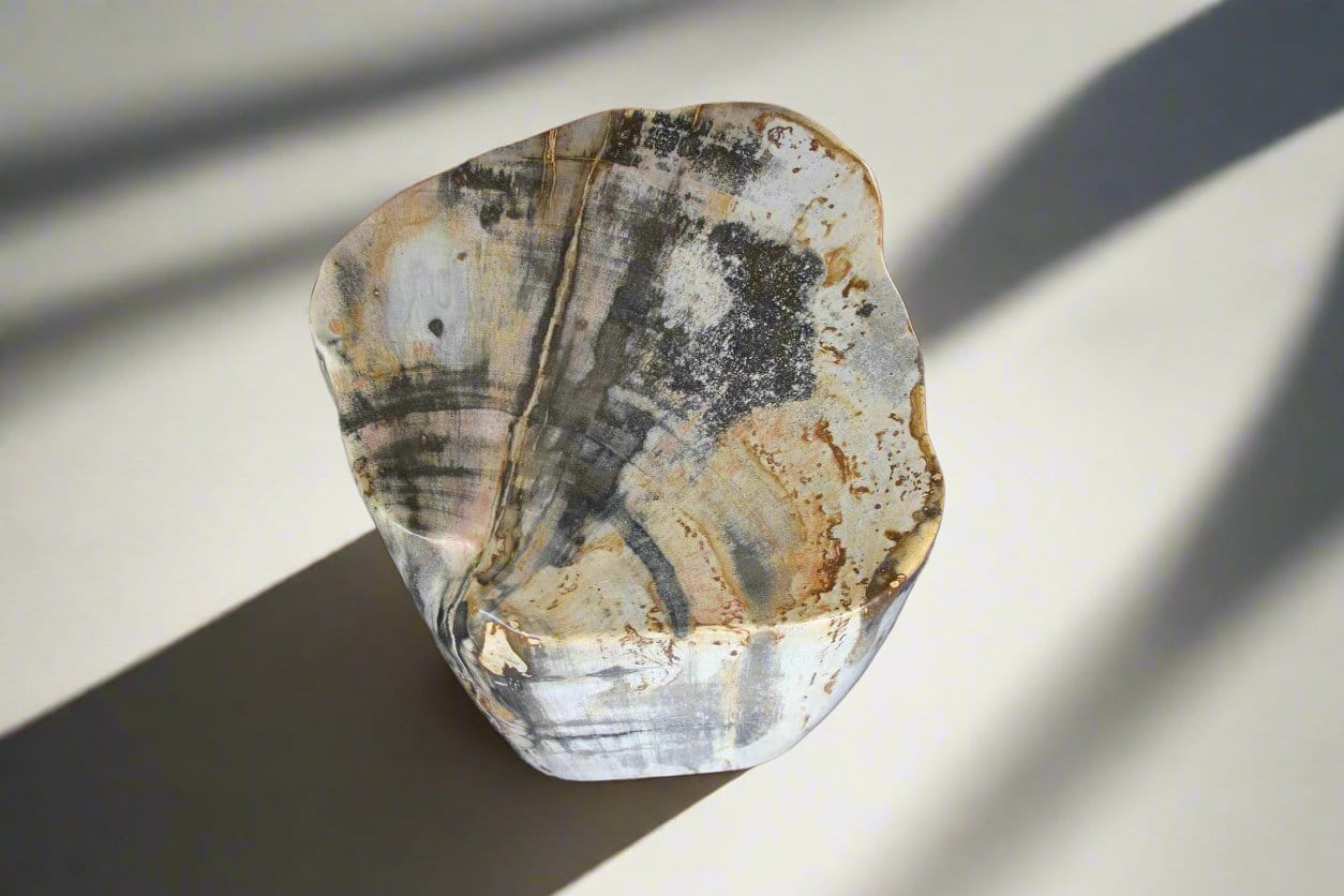 Kalifano Petrified Wood Petrified Wood Round Stump 15" / 275 lbs PWS5000.009