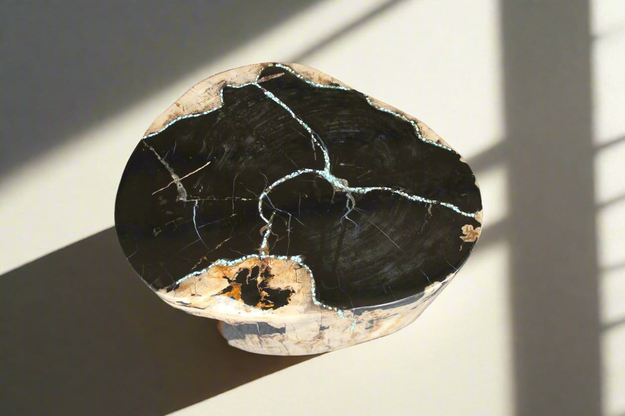 Kalifano Petrified Wood Petrified Wood Round Stump 16" / 211 lbs PWS3900.002