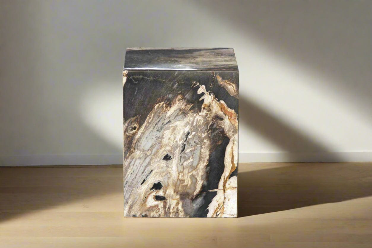 Kalifano Petrified Wood Petrified Wood Square Stump 12" / 185 lbs PWSS5600.001