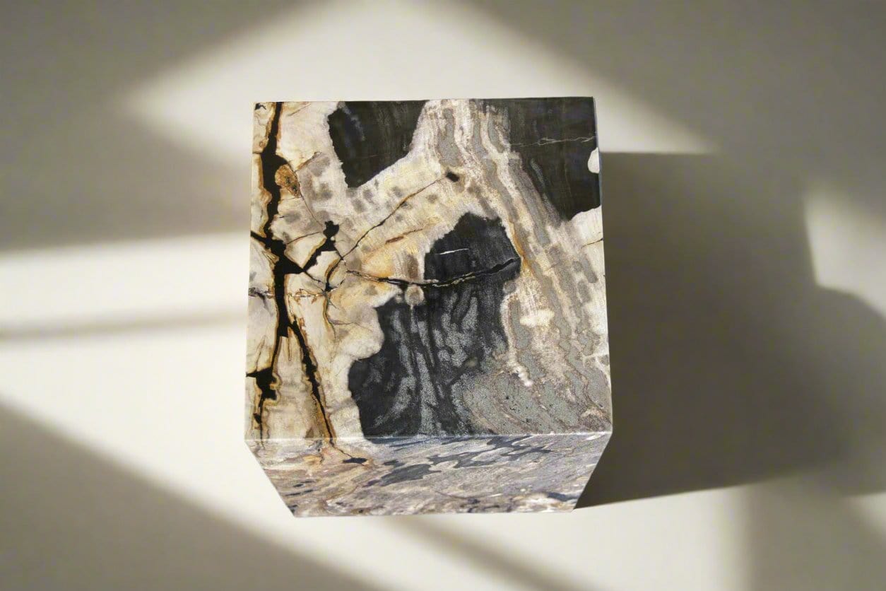 Kalifano Petrified Wood Petrified Wood Square Stump 12" / 191 lbs PWSS5400.002