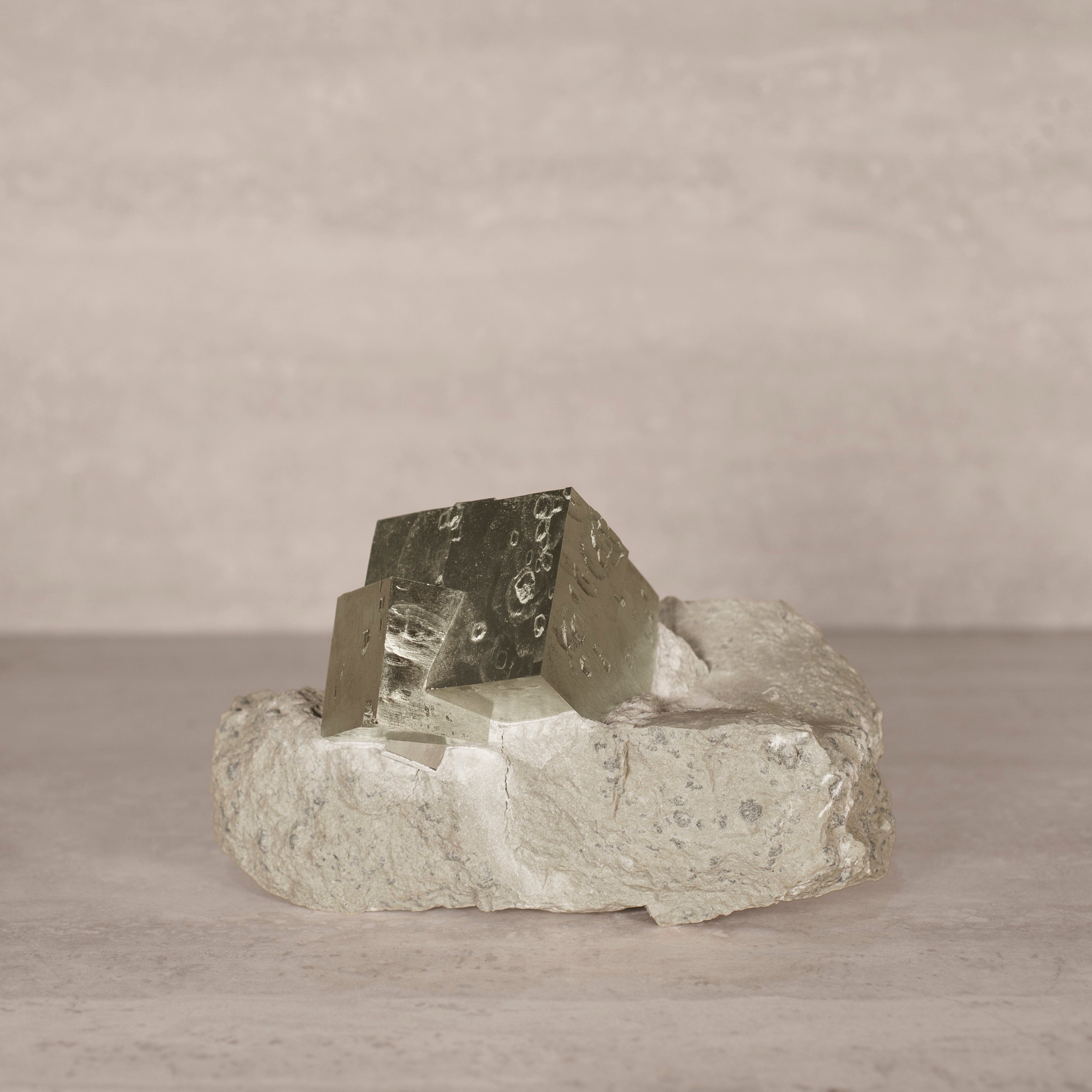 Kalifano Pyrite Natural Pyrite Cube Cluster in Matrix from Spain - 6.5" / 1,685 grams SPC9000.001