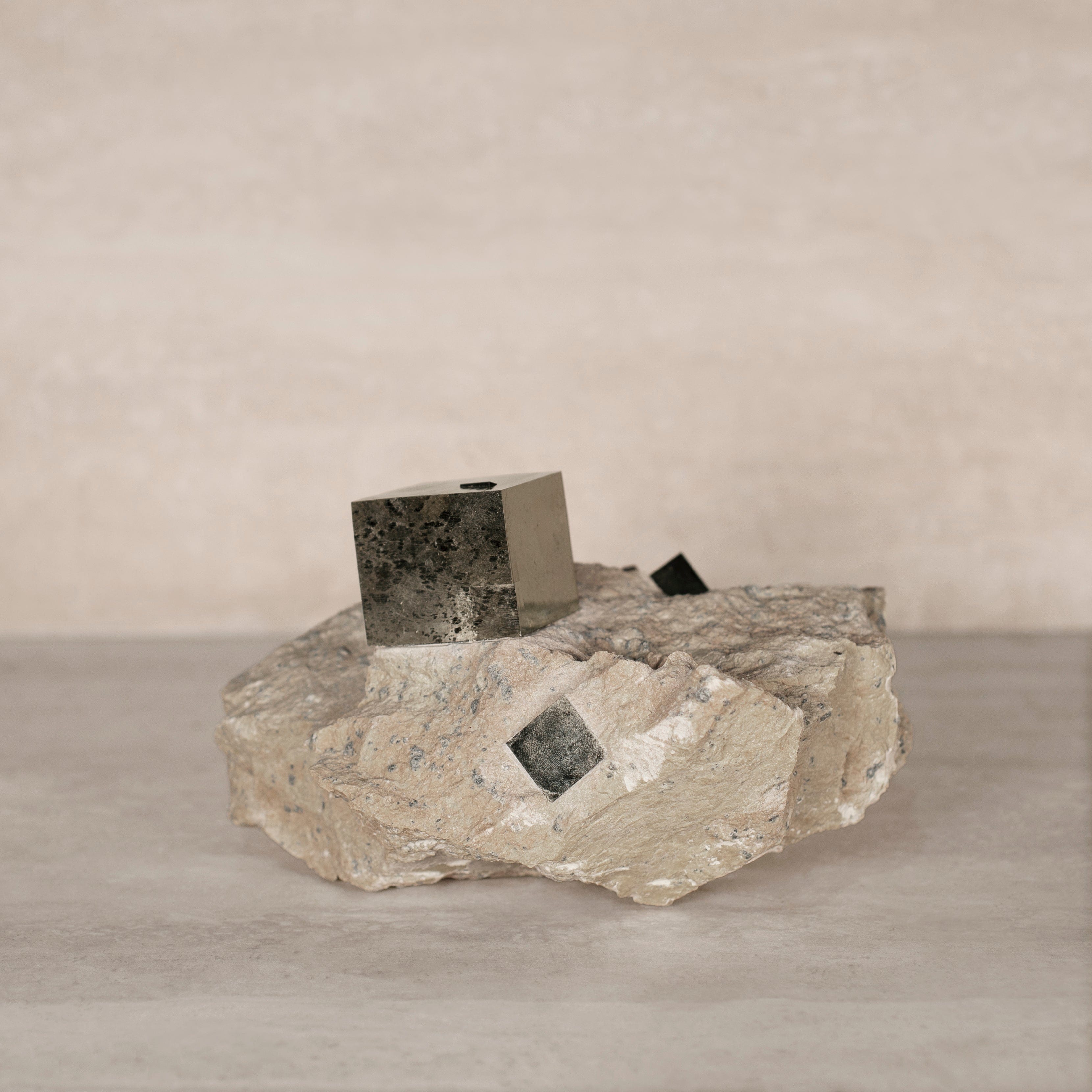 Kalifano Pyrite Natural Pyrite Cube Cluster in Matrix from Spain - 6.5" / 4 lbs SPC5000.003