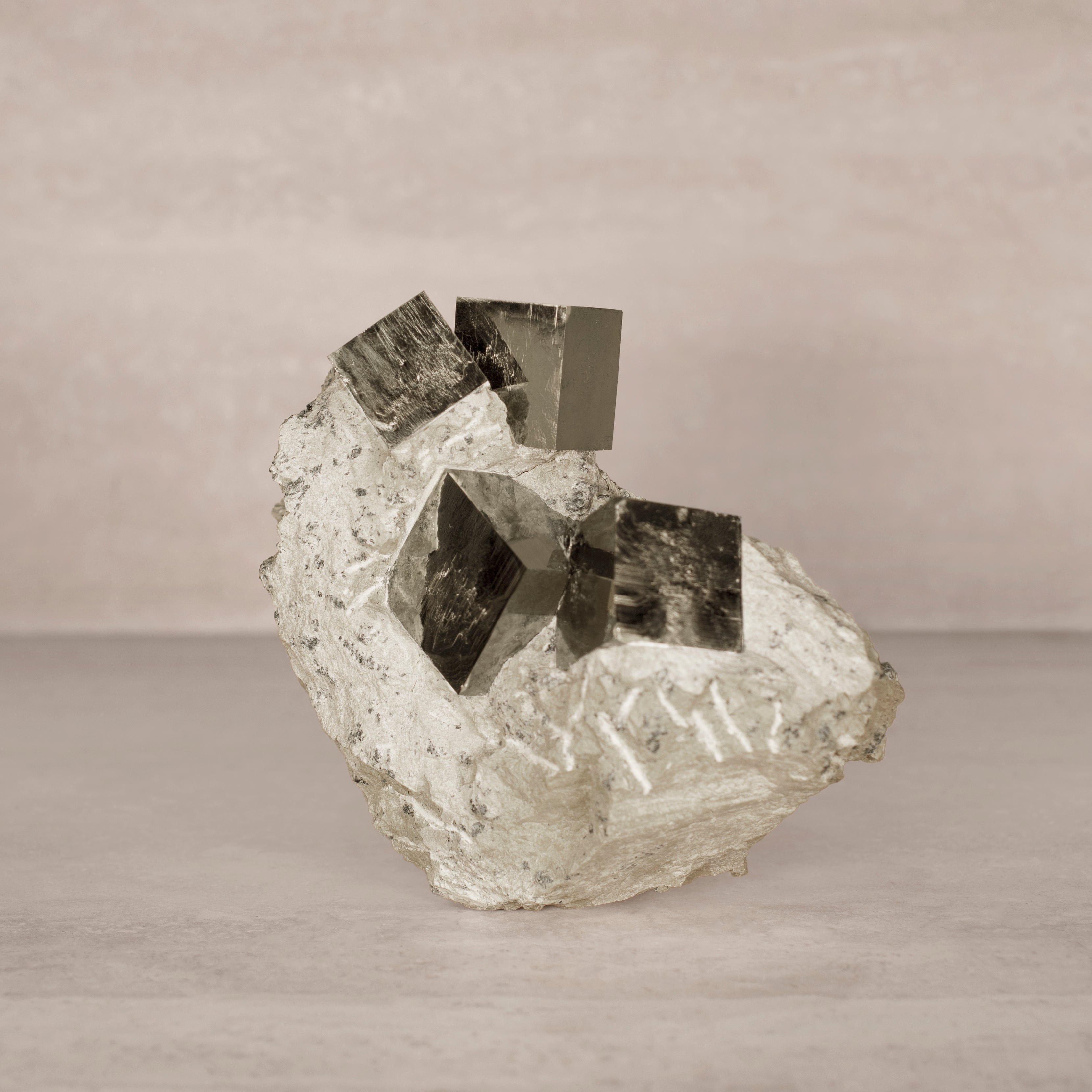 Kalifano Pyrite Natural Pyrite Cube Cluster in Matrix from Spain - 6.5" / 5 lbs SPC6000.001