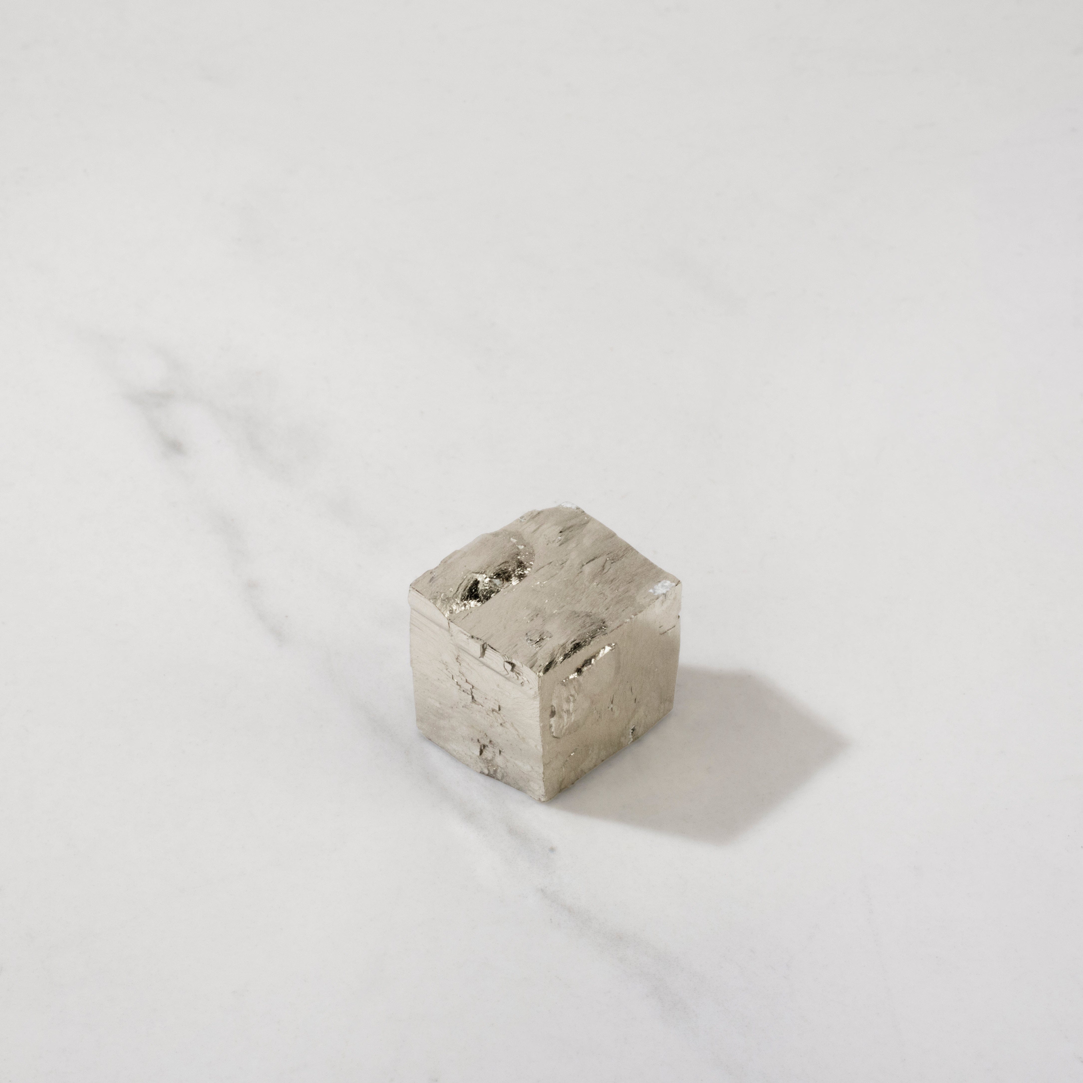 Kalifano Pyrite Natural Pyrite Cube from Spain - 0.75" / 30 grams SPC60