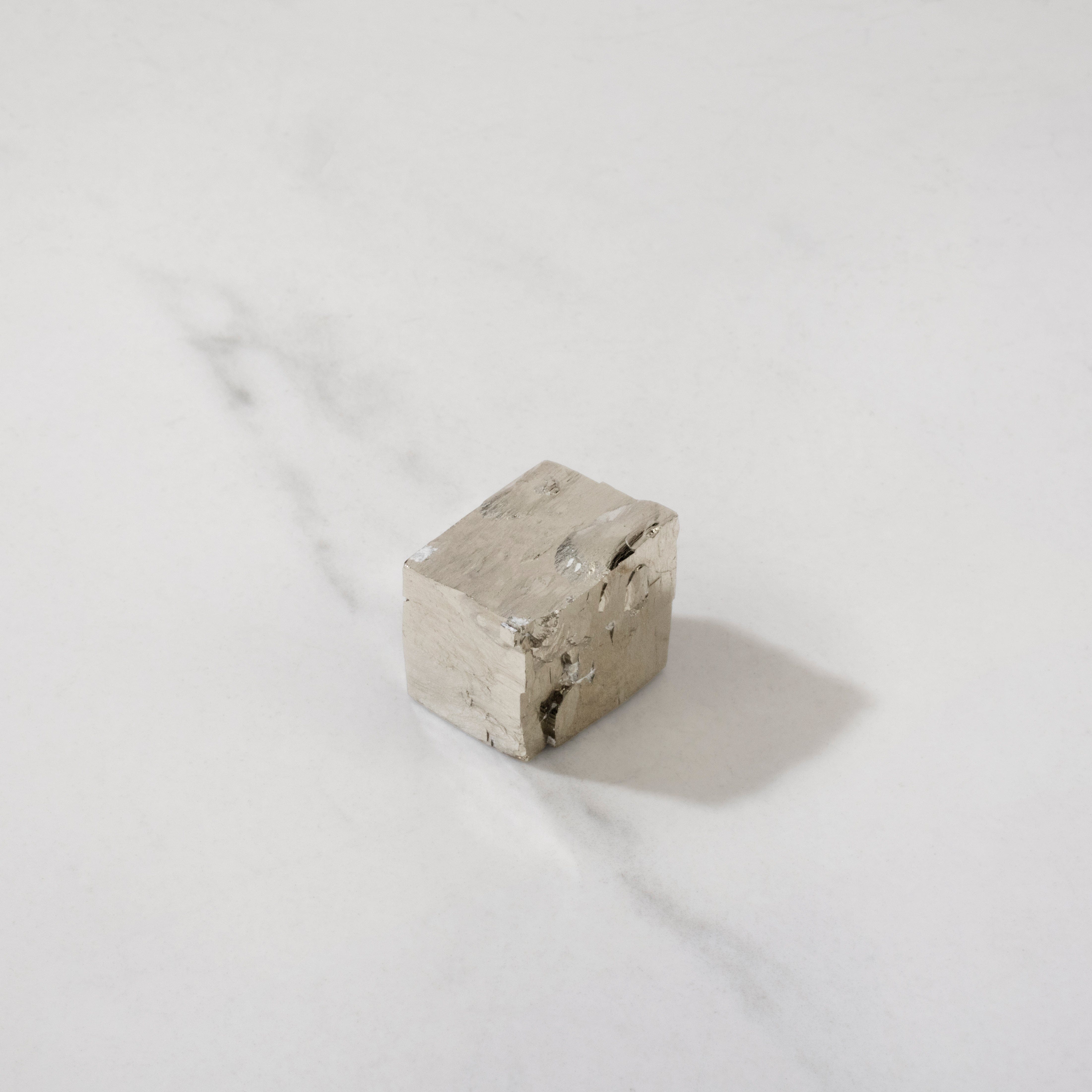 Kalifano Pyrite Natural Pyrite Cube from Spain - 0.75" / 30 grams SPC60