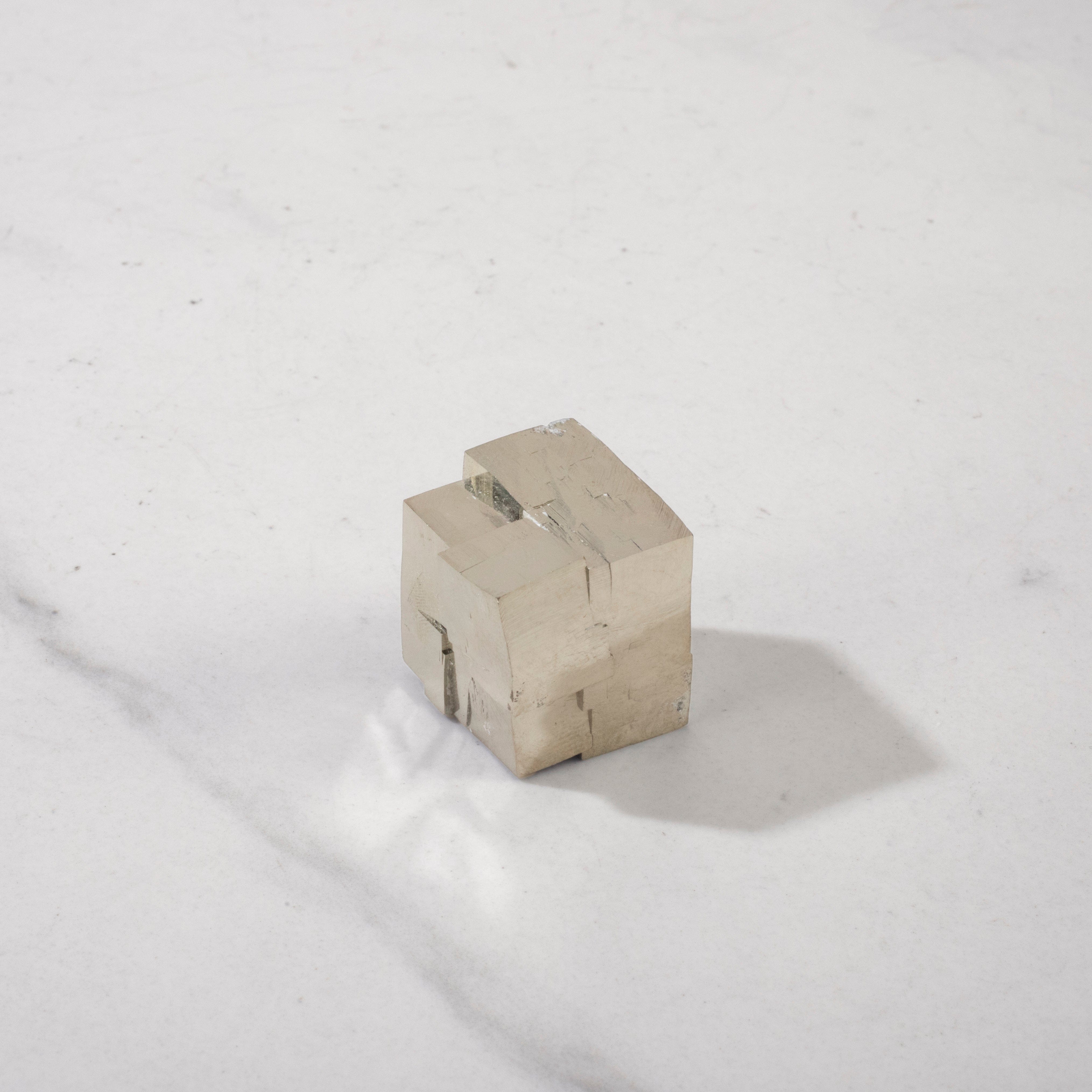 Kalifano Pyrite Natural Pyrite Cube from Spain - 0.9" / 50 grams SPC100