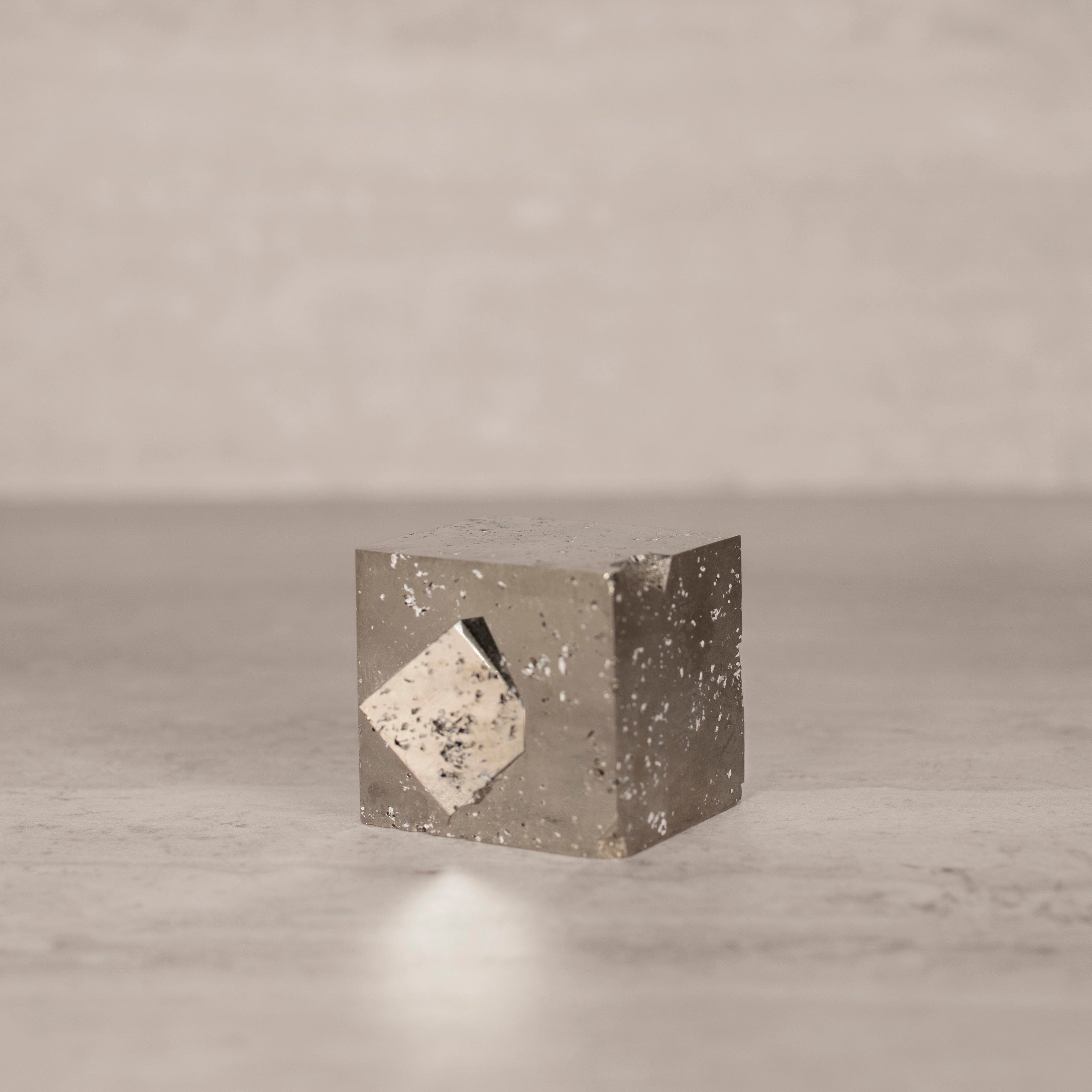 Kalifano Pyrite Natural Pyrite Cube from Spain - 2" / 515 grams SPC700.001