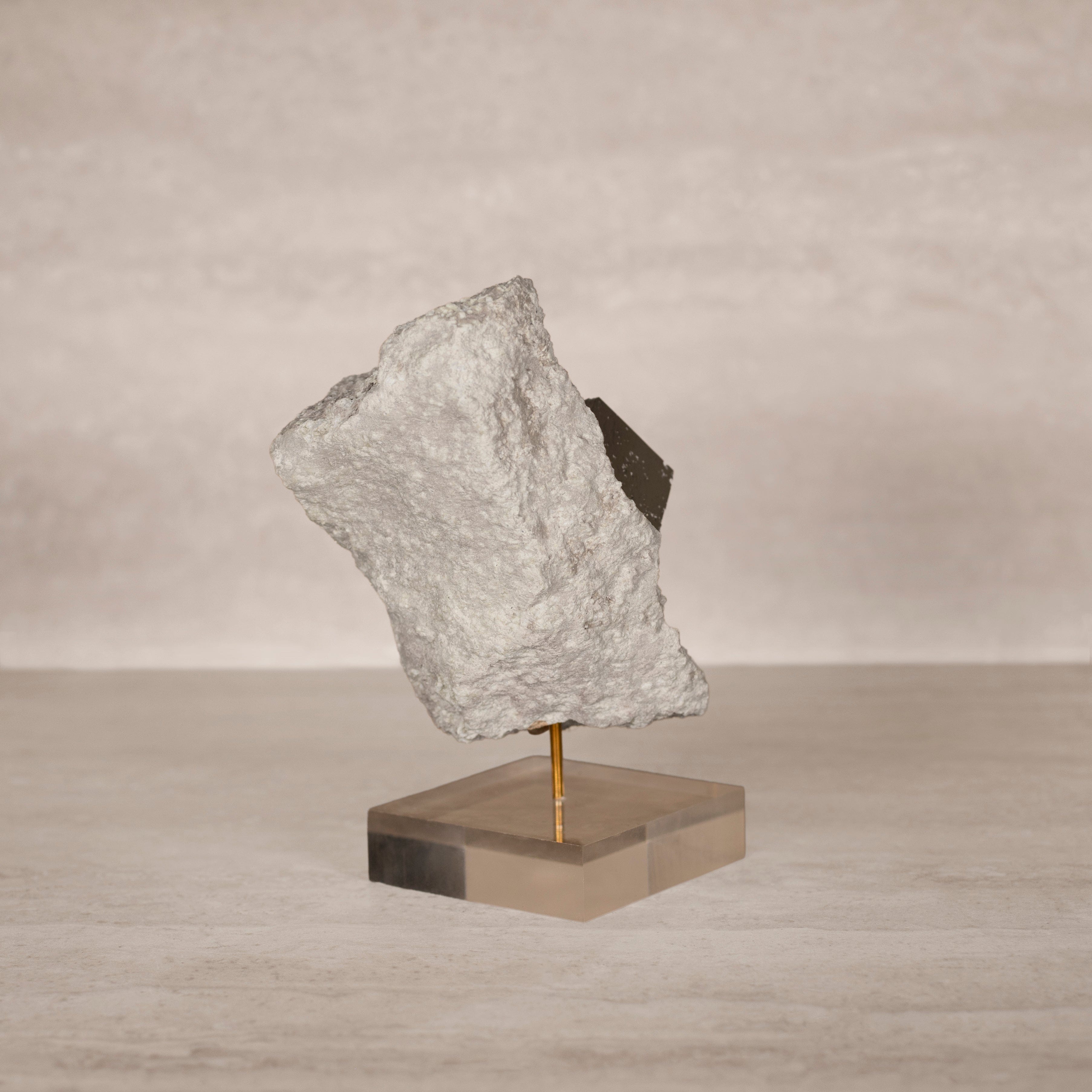 Kalifano Pyrite Natural Pyrite Cube on Stand from Spain - 6.5" / 965 grams SPC1600.001