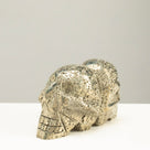 Peruvian Pyrite Double Skull Carving 5