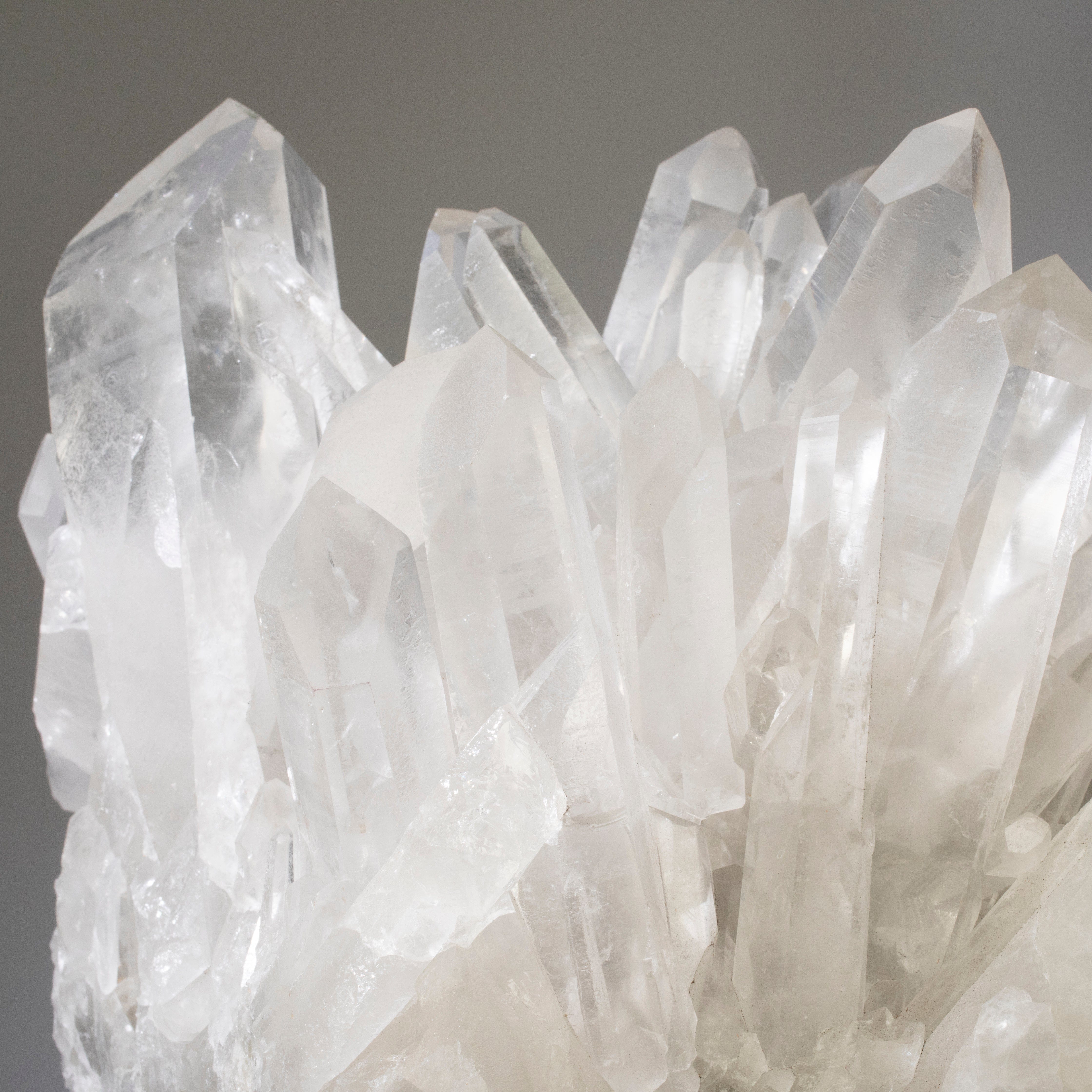 Kalifano Quartz Lemurian Quartz Cluster from Brazil - 15" / 20 lbs QC18000.004