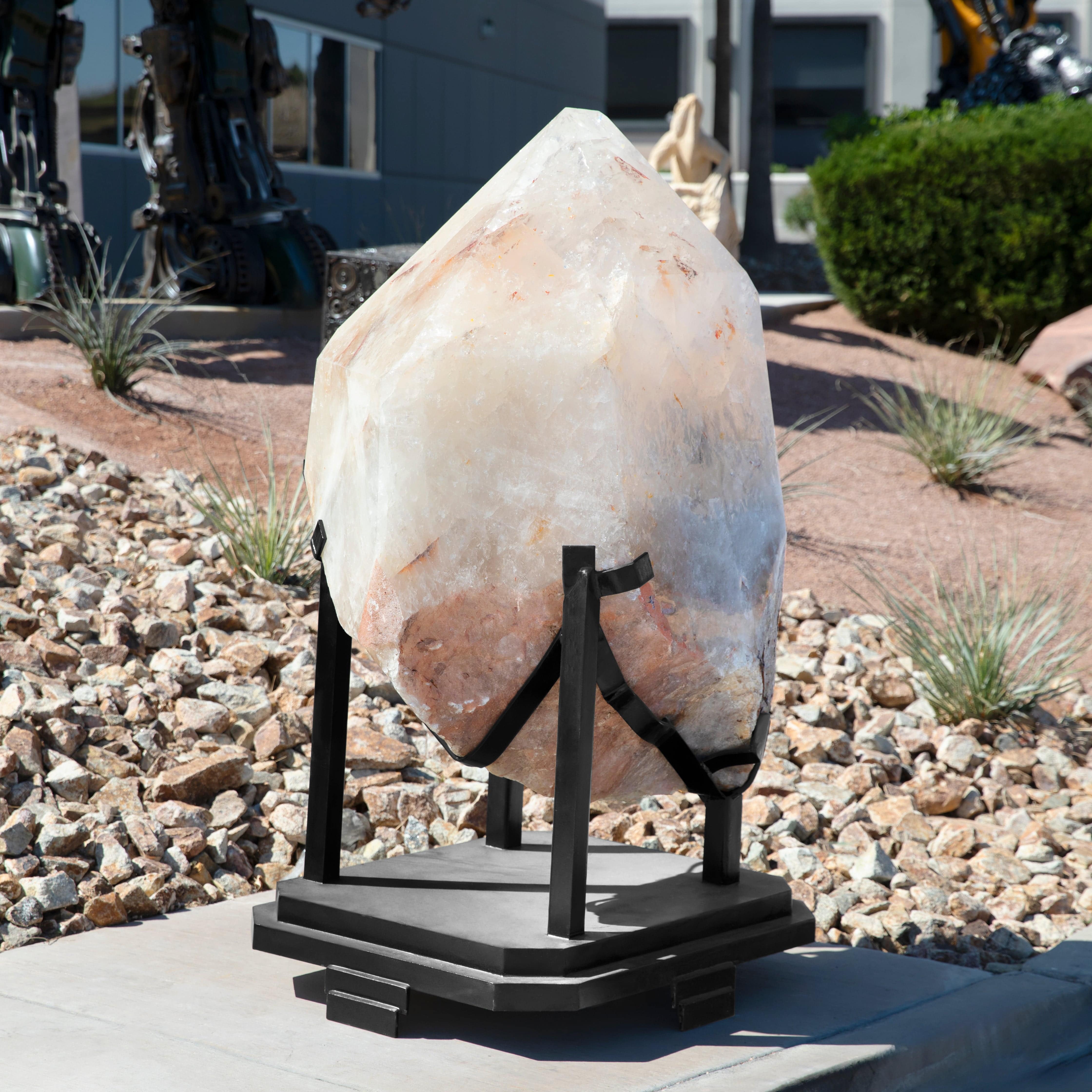 Kalifano Quartz Natural Clear Quartz Obelisk 70" / 2,646 lbs QC600000.001