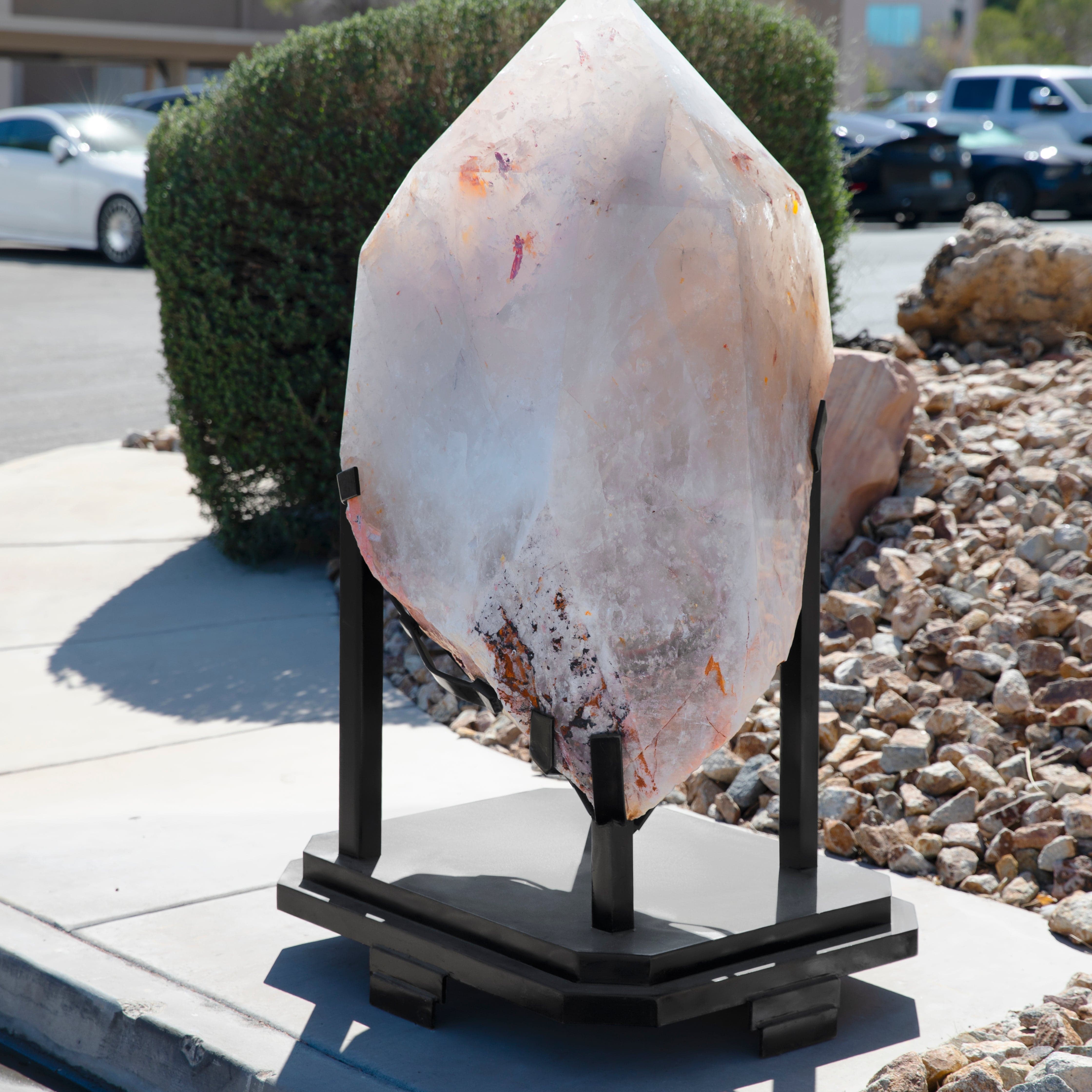 Kalifano Quartz Natural Clear Quartz Obelisk 70" / 2,646 lbs QC600000.001